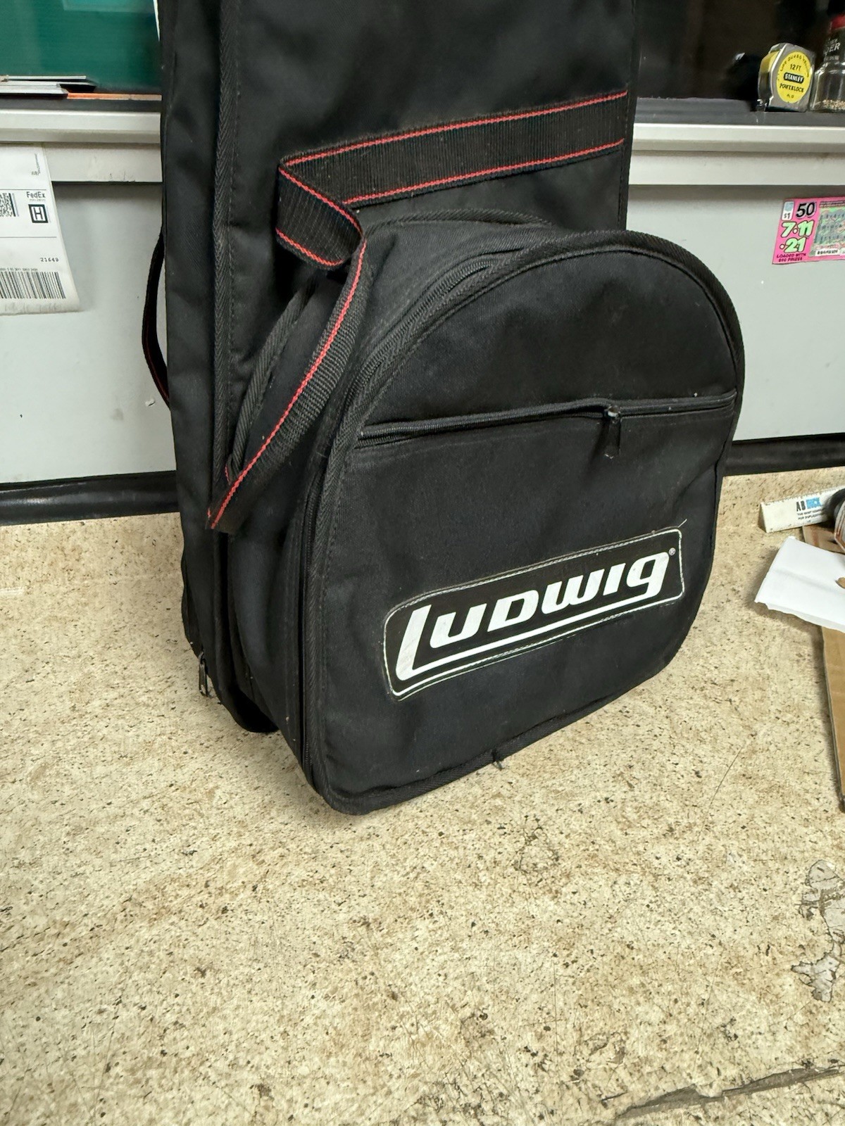 Ludwig Snare Drum Bell Kit Backpack (only) Replacement Gig Bag Case Black