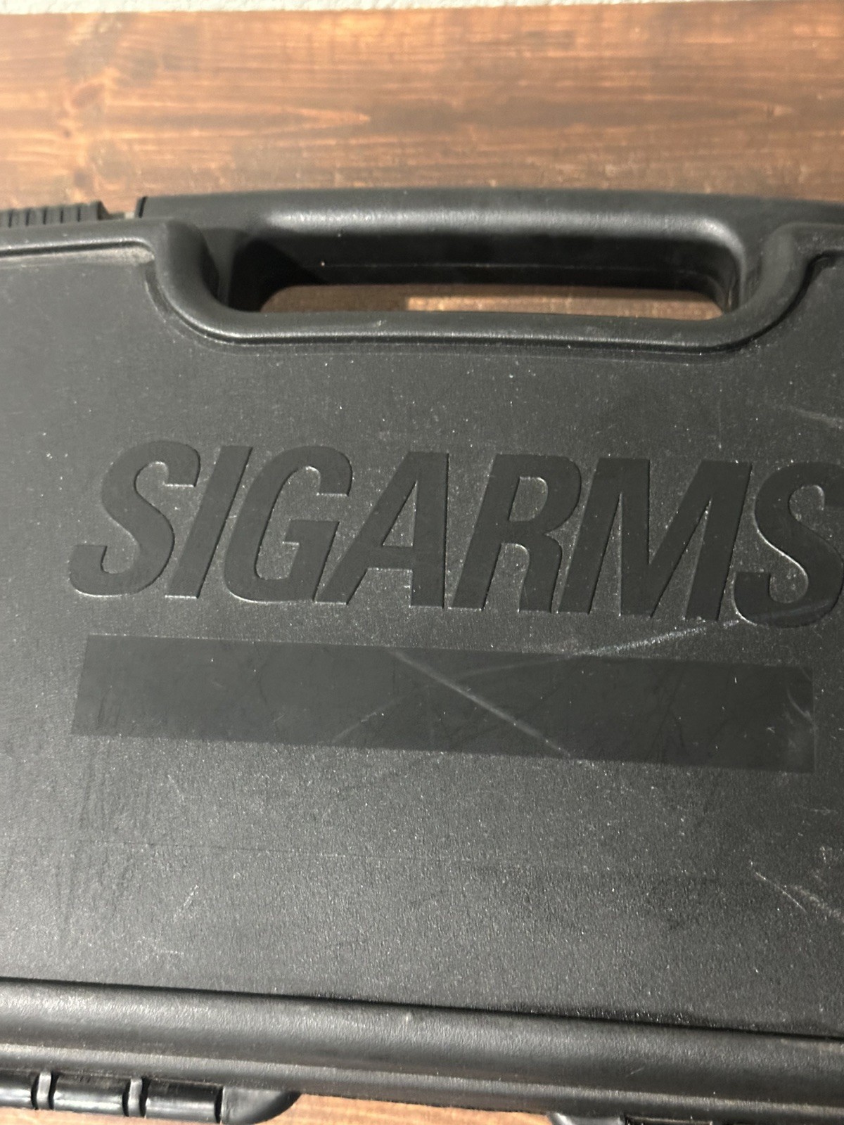 SIGARMS Hard Plastic Pistol Case W/ Foam Insert Padded Interior & Trigger Lock