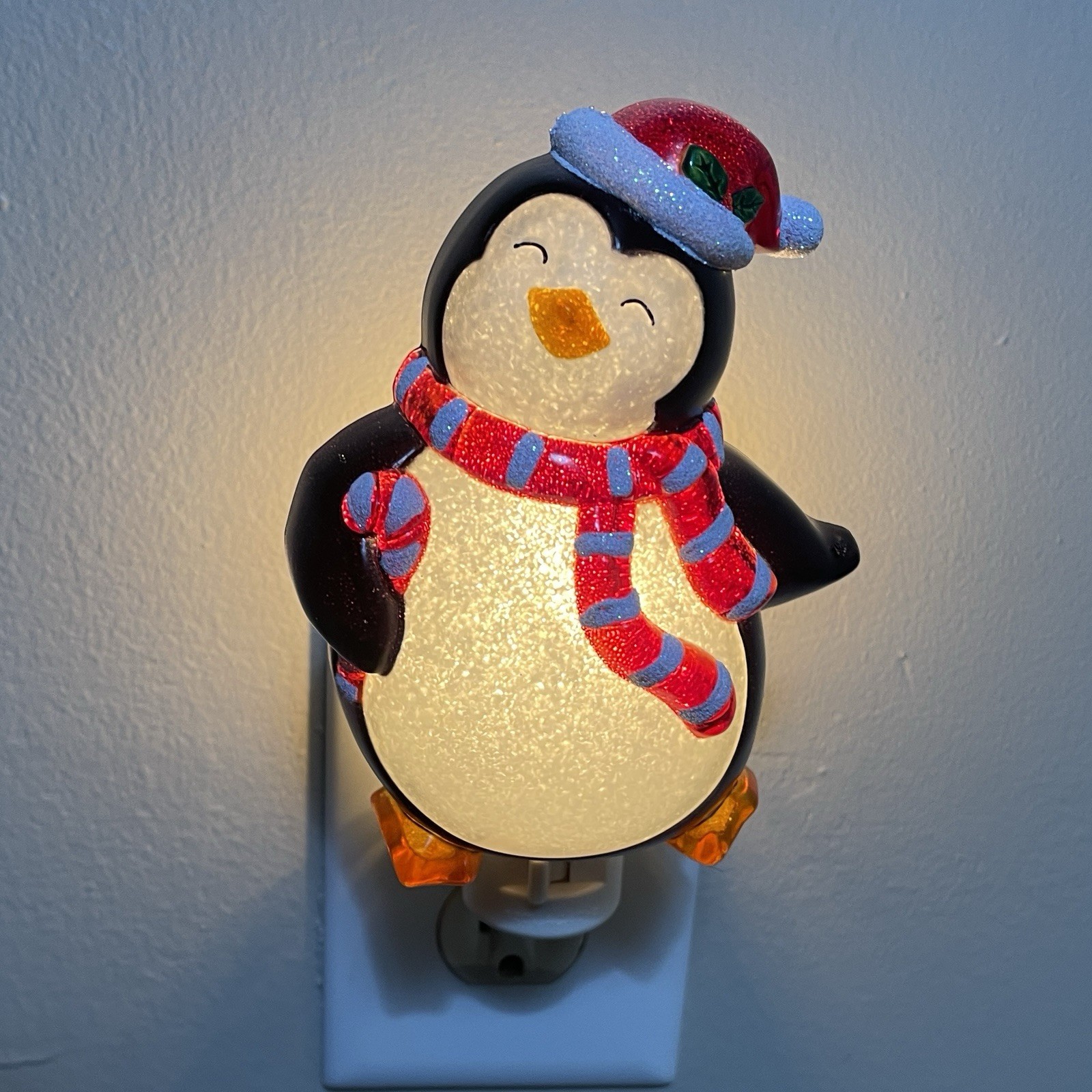 Christmas PENGUIN Night Light W/Box Mission Gallery