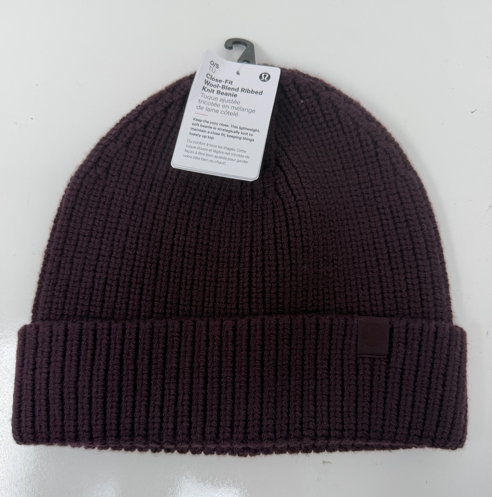 Lululemon Close-Fit Beanie Wool-Blend Ribbed Knit Hat Unisex One Size GNPL