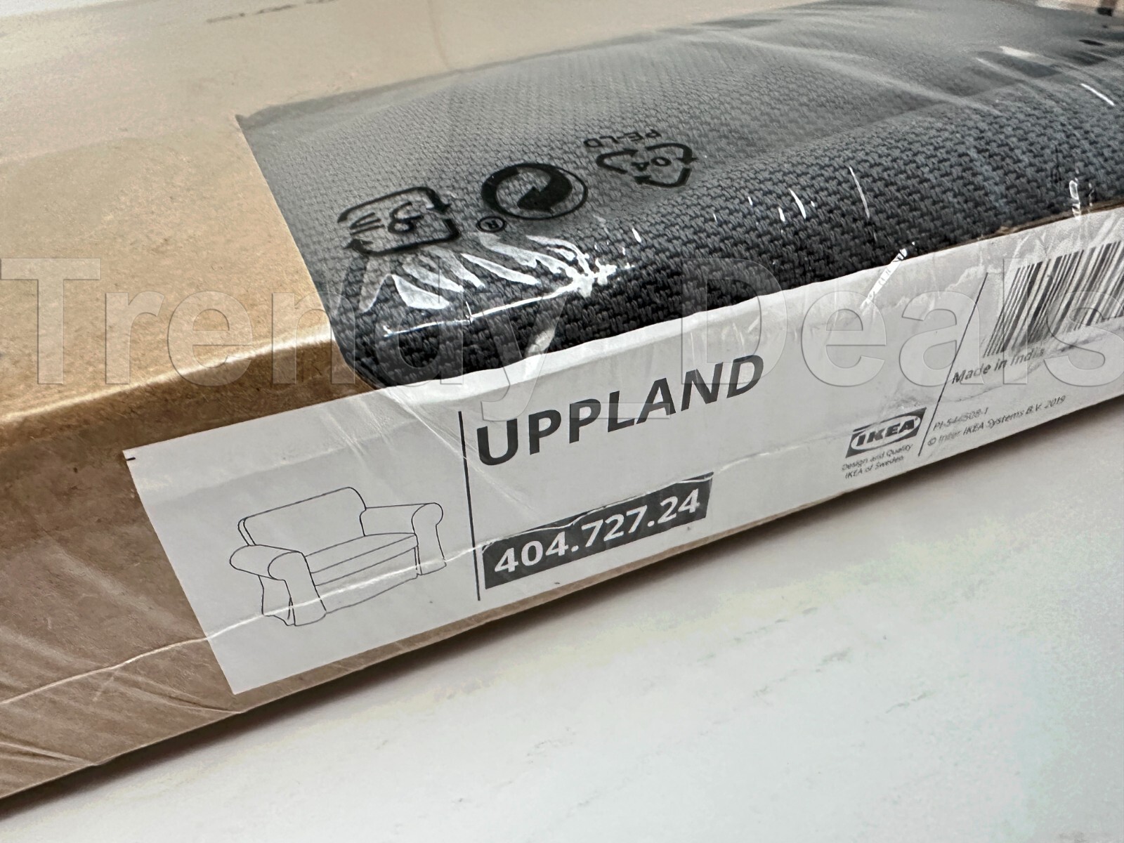 Ikea UPPLAND Cover Slipcover for Chair Armchair, Hallarp Gray 404.727.24 - NEW
