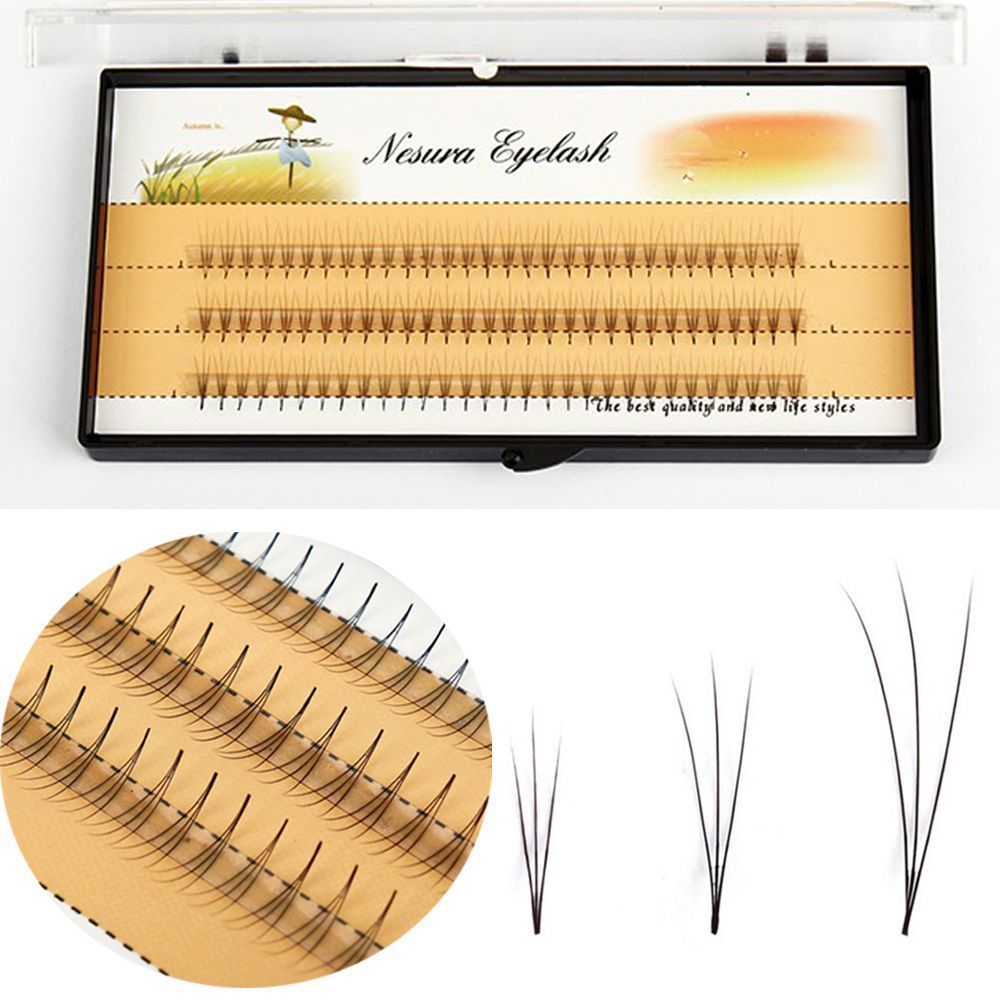 3D Russian Volume Individual Eyelash Extensions False Cluster Eye Lashes C Curl