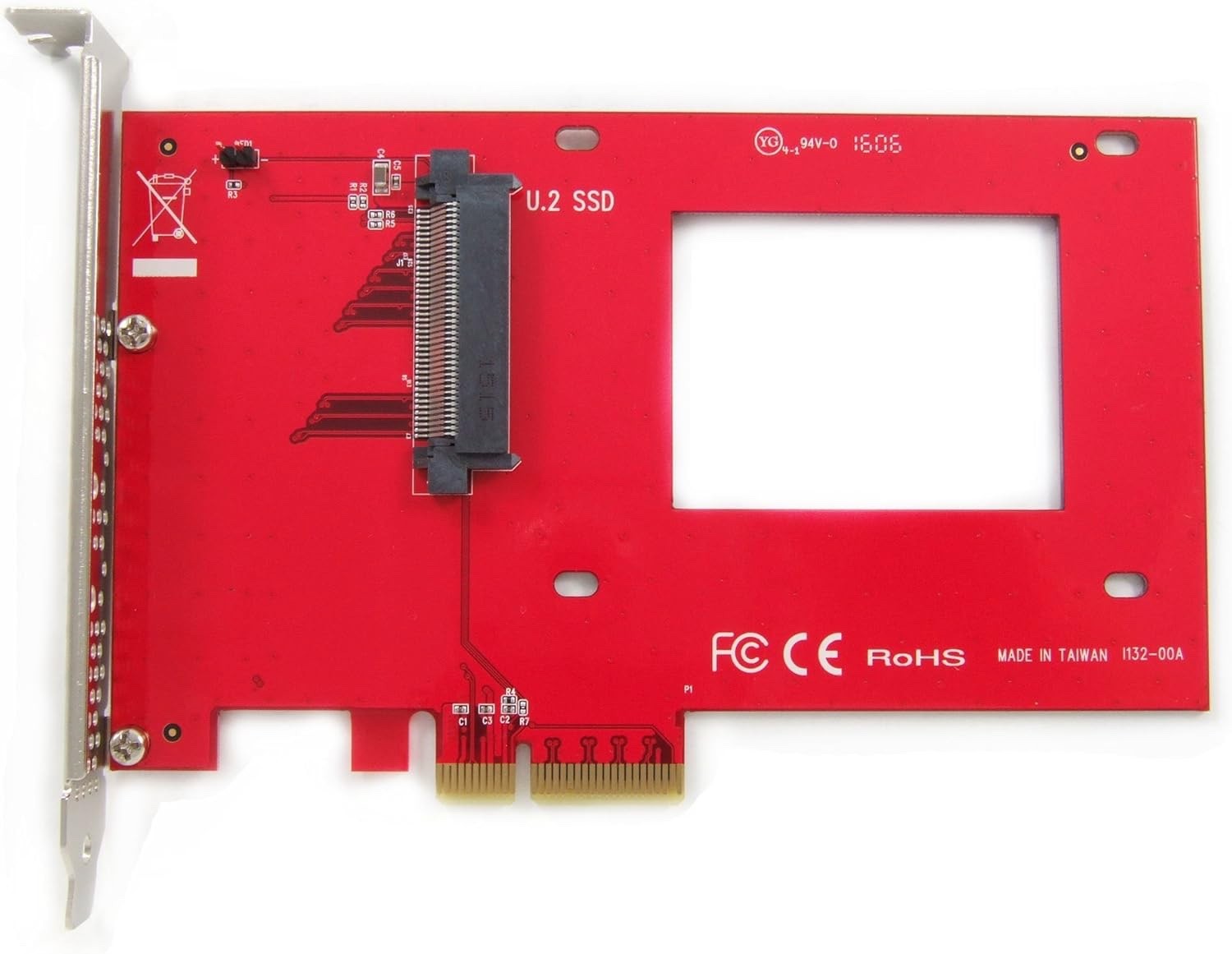 AbleConn 2.5” NVMe U.2 SSD PCle 4.0 x4 Carrier Adapter