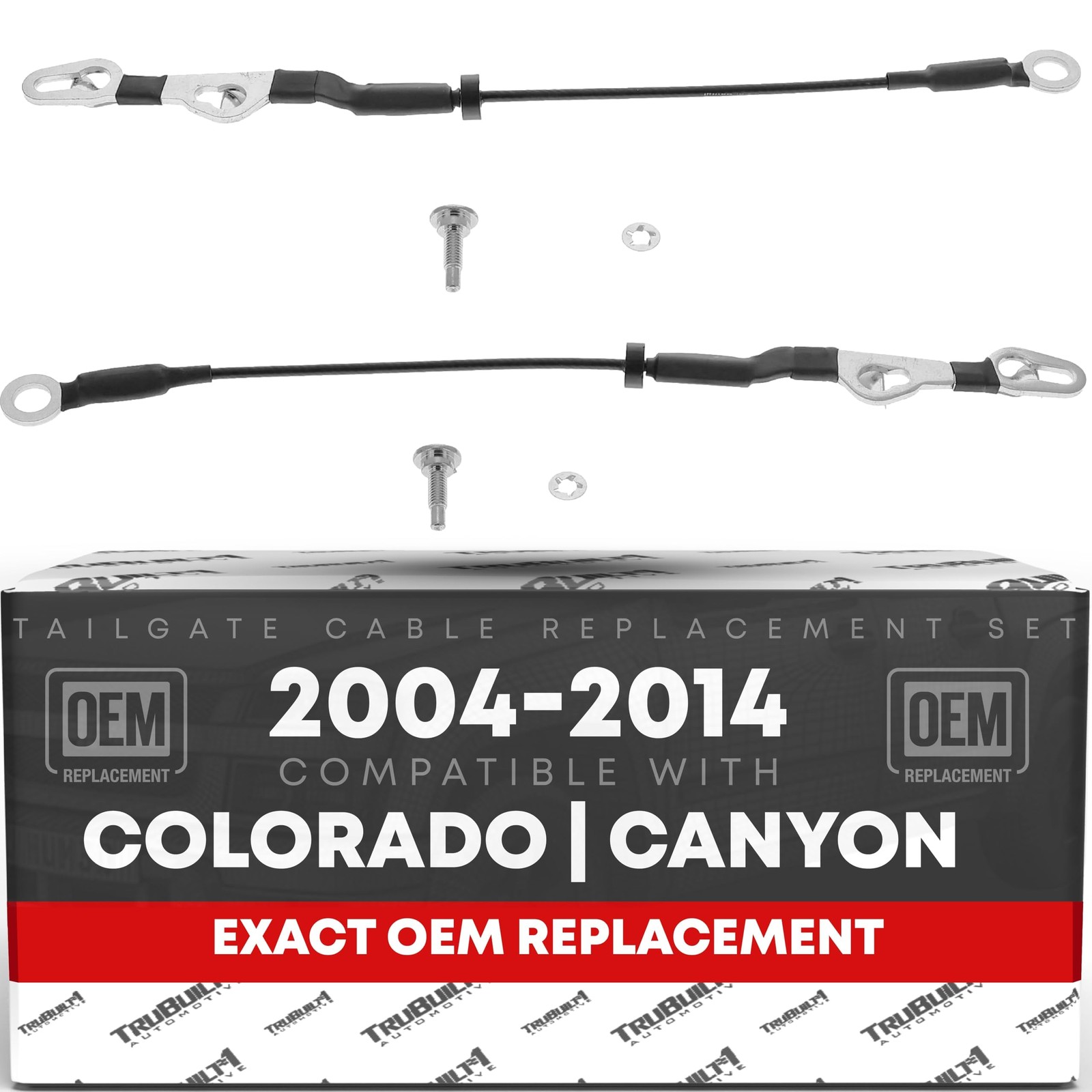 T1A Tailgate Cable Replacement Set, Rear Left & Right Side - Compatible with ...