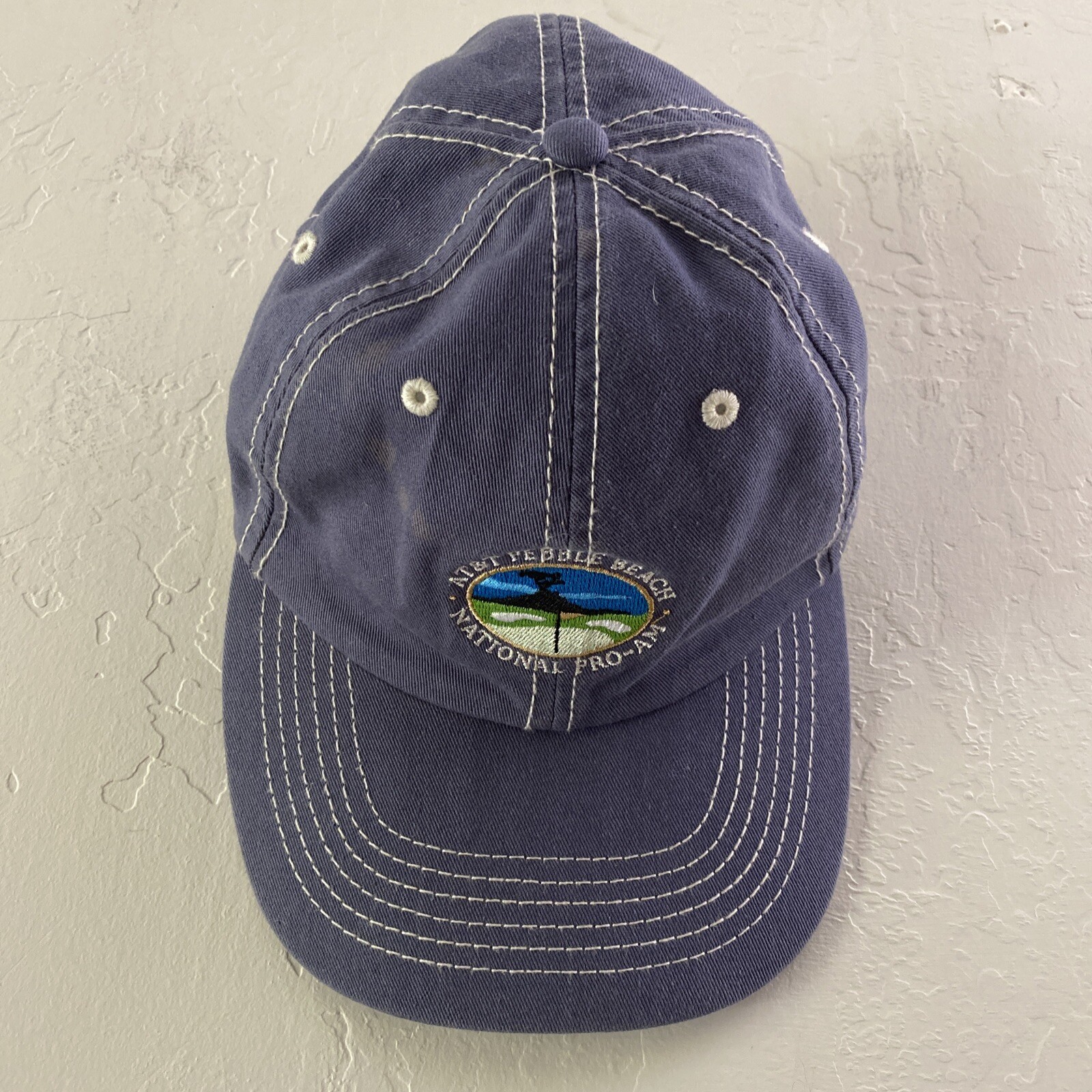 Golf Cap/ Hat / Pebble Beach National Pro Am Adjustable Gray American Dry Goods