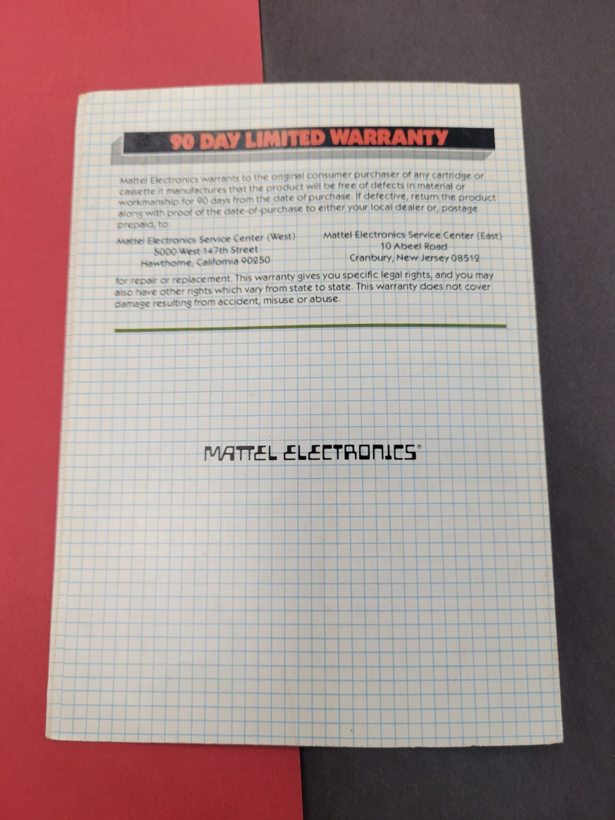 Atari 2600 Armor Ambush from M Network Manual only
