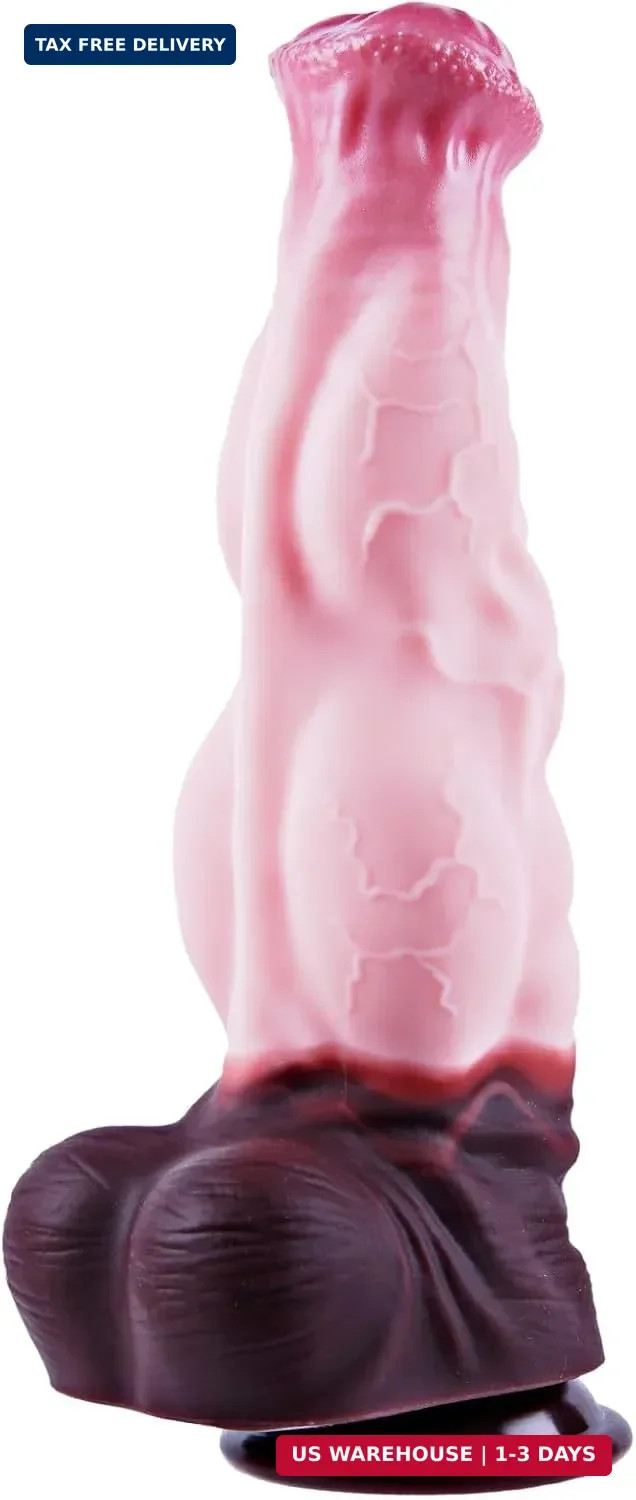 Huge Knotted Dildo 11.4 ", Silicone Fantasy Thick Dildo, XL G-Spot Large