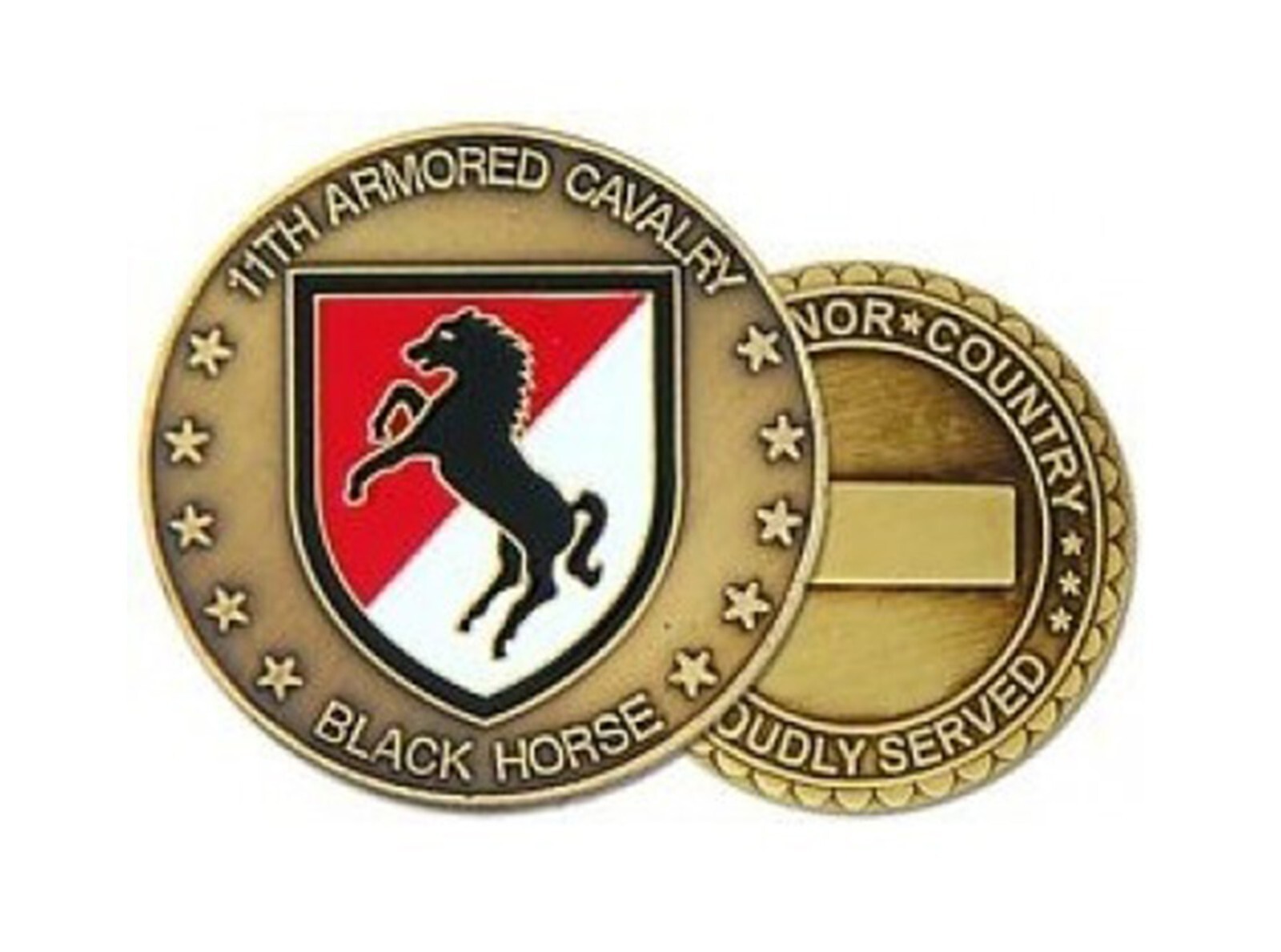 US Army 11th Armored Cavalry Regiment Challenge Coin (sold as each)