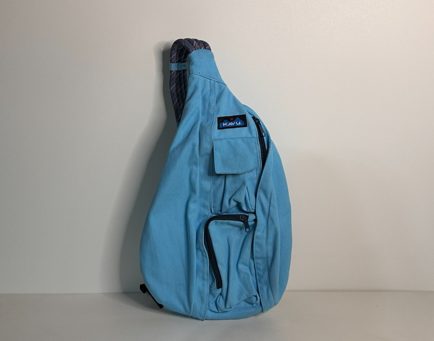 Kavu Solid Blue Rope Sling Bag