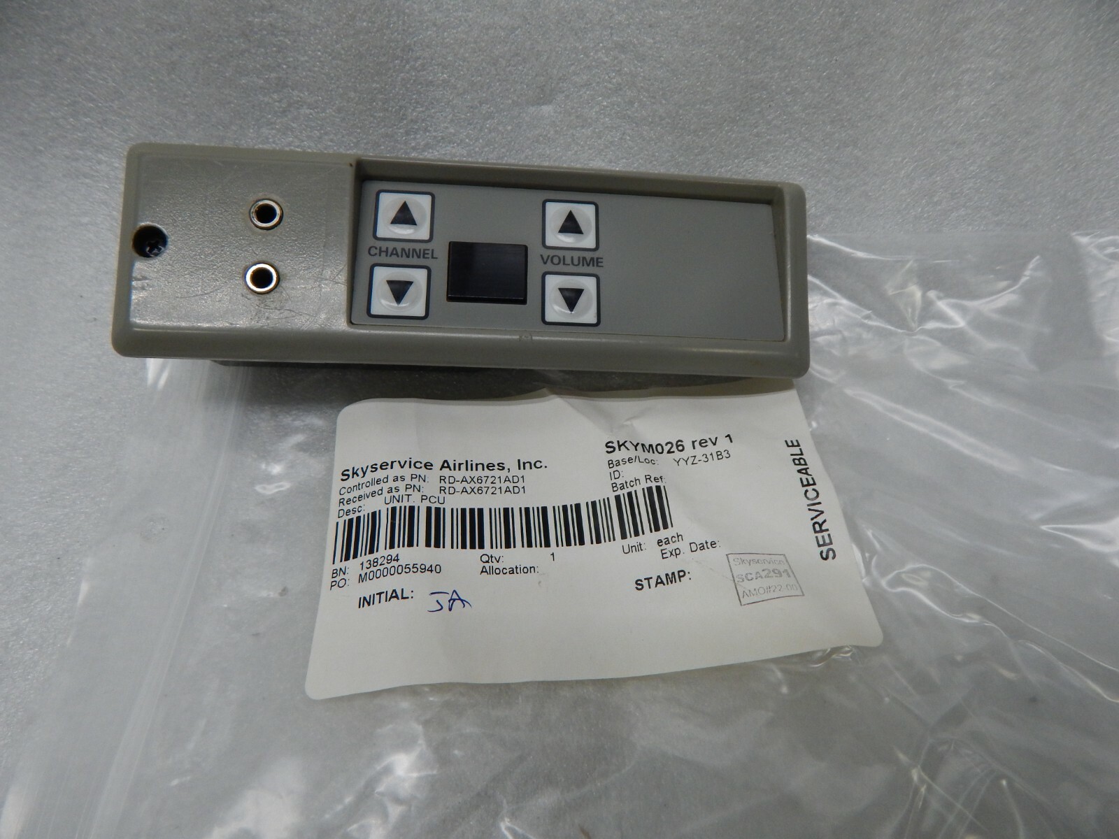 Matsushita Elect PCU passenger control unit RD-AX6721AD1 volume channel control