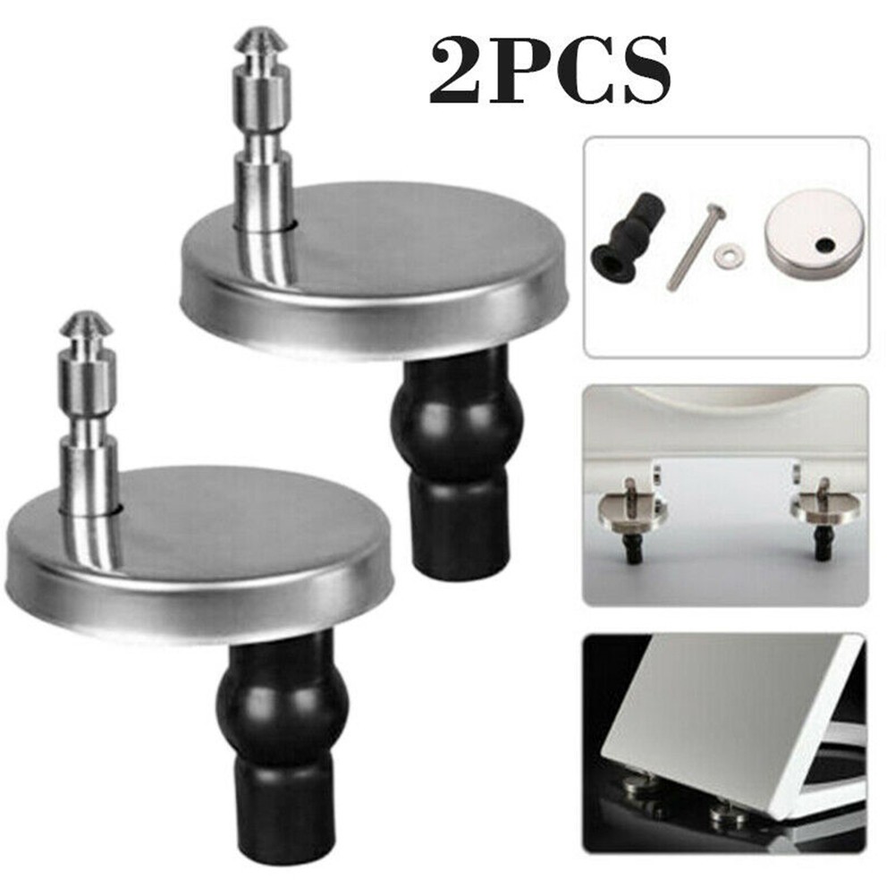Toilet Seat Hinge Accessories 2PCS Fitting Heavy Duty Hinge Pair Parts