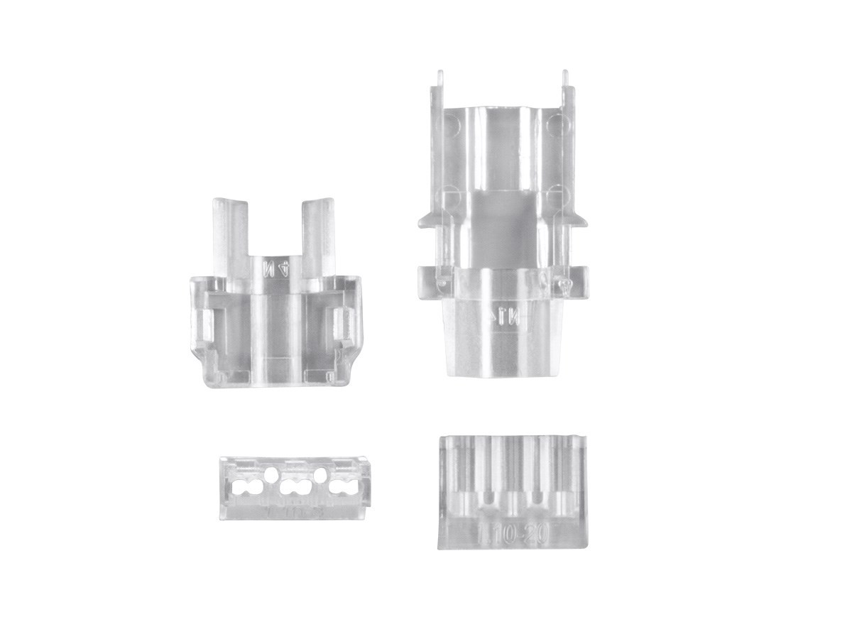 Monoprice 8P8C Shielded RJ45 Plug with Inserts for Cat6a Ethernet Cable 25pcs/pk