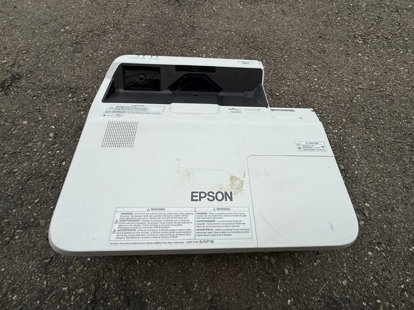 Epson LCD Projector BrightLink 696UI Model H728A