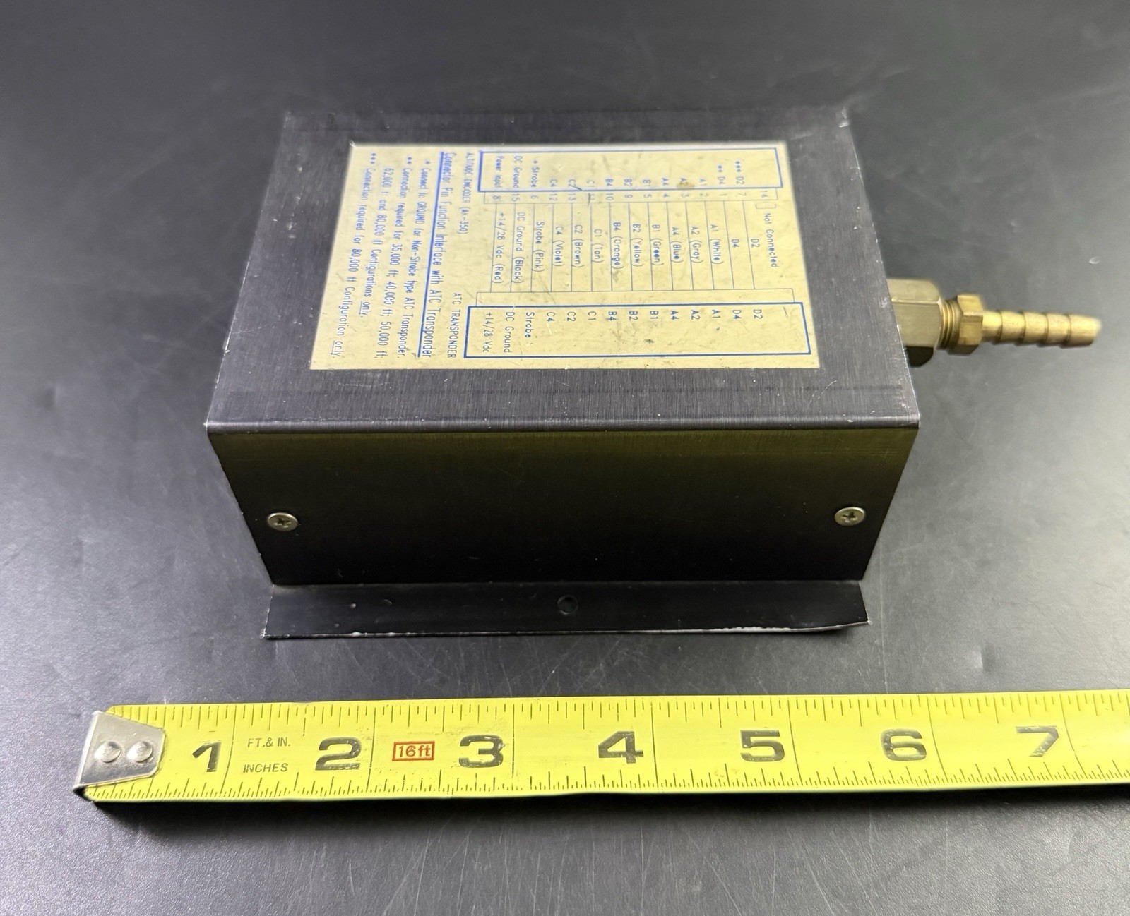 Ameri-King Corp AK-350 Altitude Encoder 14-28V, Range: -1000 to 30,000 FT Vf9