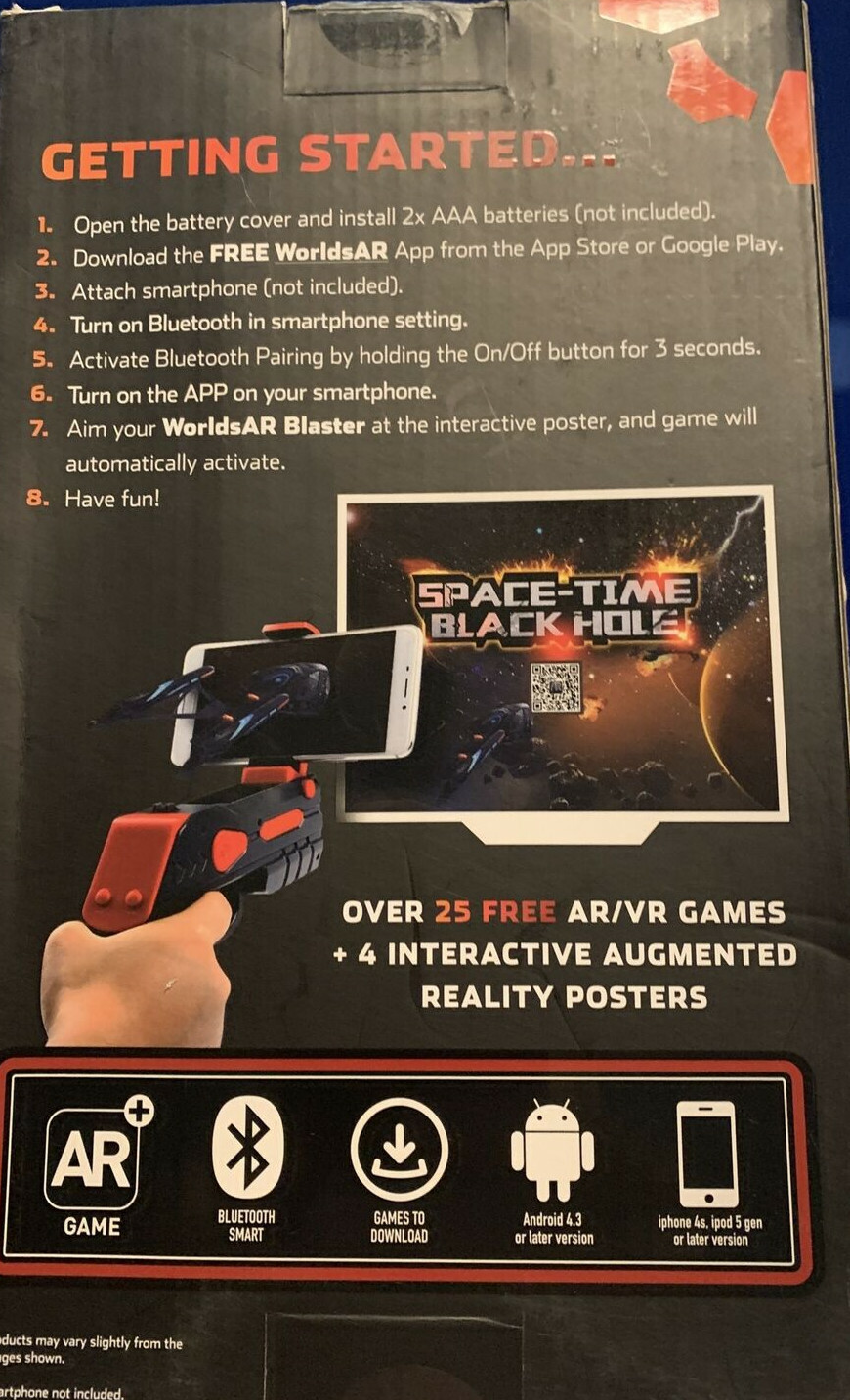 Worlds AR Augmented Reality Gaming Blaster Edition