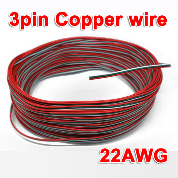 3Pin Extension Wire Cable Connector to WS2812B WS2811 SK6812 RGB LED Strip Light