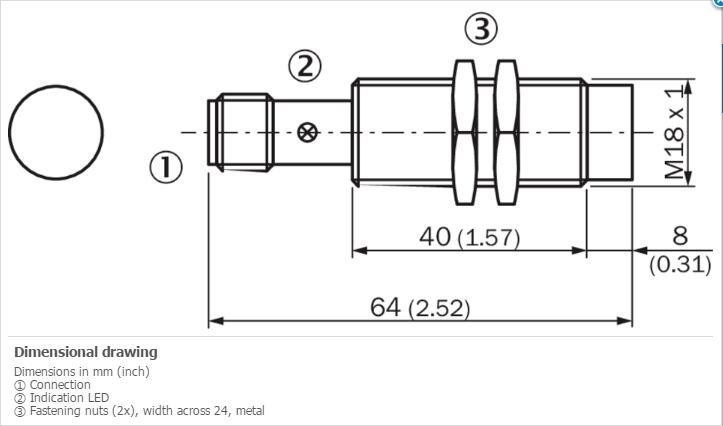 SICK IM18-08NNS-ZC1 Cylindrical thread design ,NPN ,New✦Kd