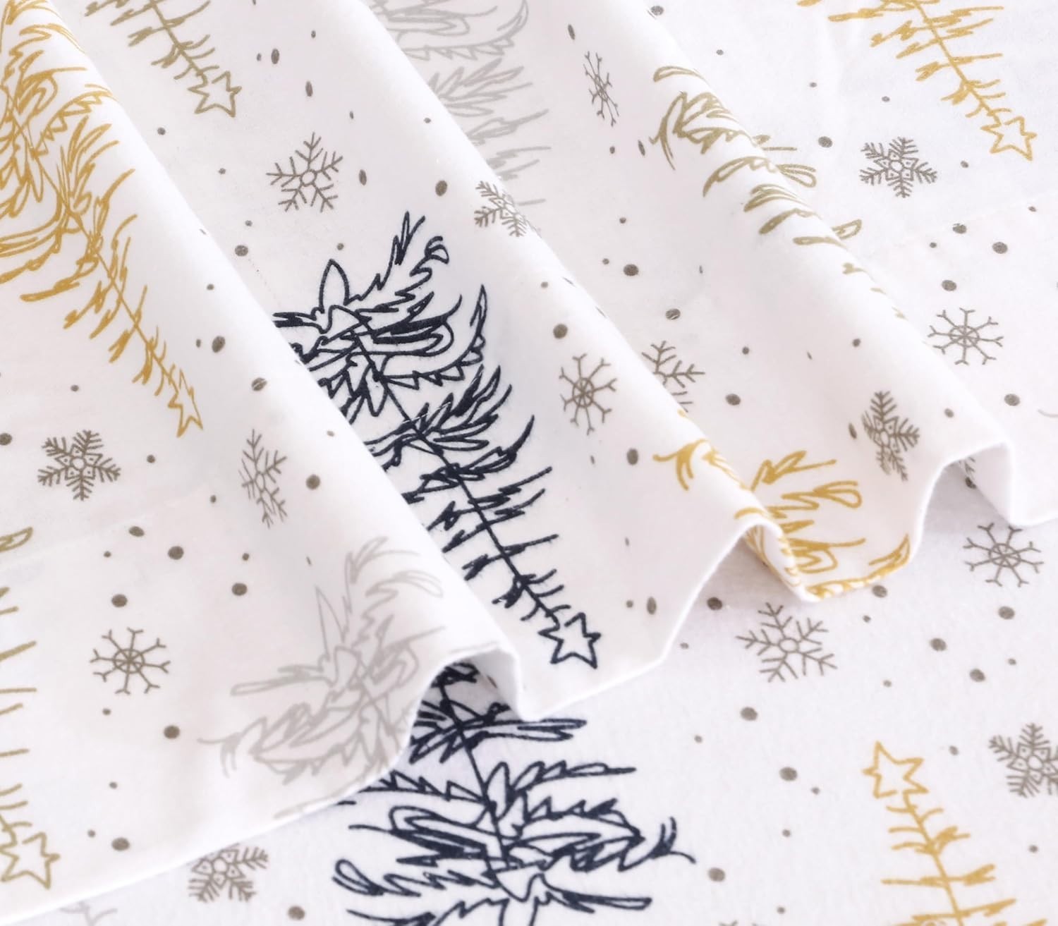 Warm & Cozy Queen Size Flannel Sheets - 100% Cotton, Envelope Closure, 160 TC