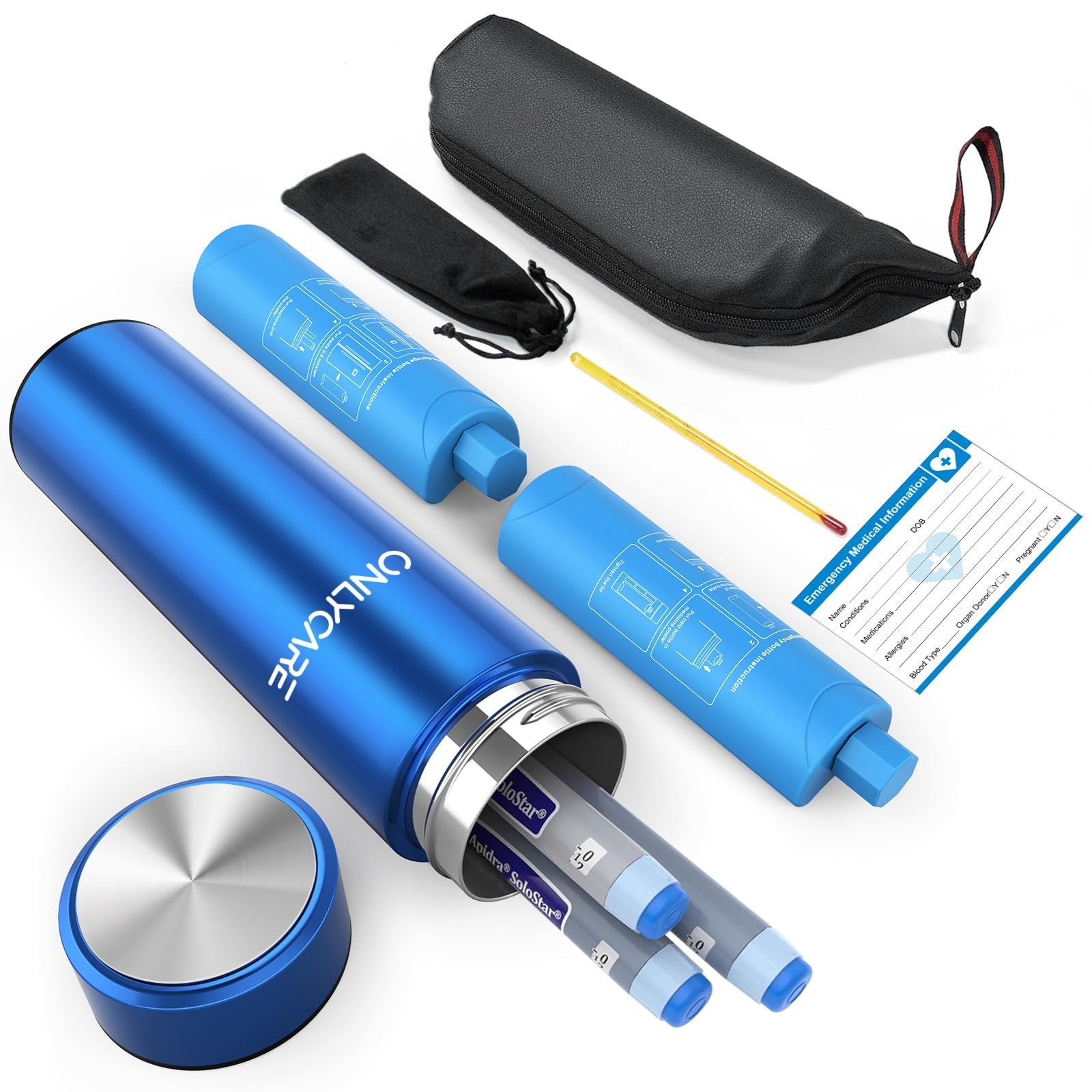 Insulin Cooler Travel Case, 60H(3-7 Pens), Injection Travel Case FSA HSA Appr...