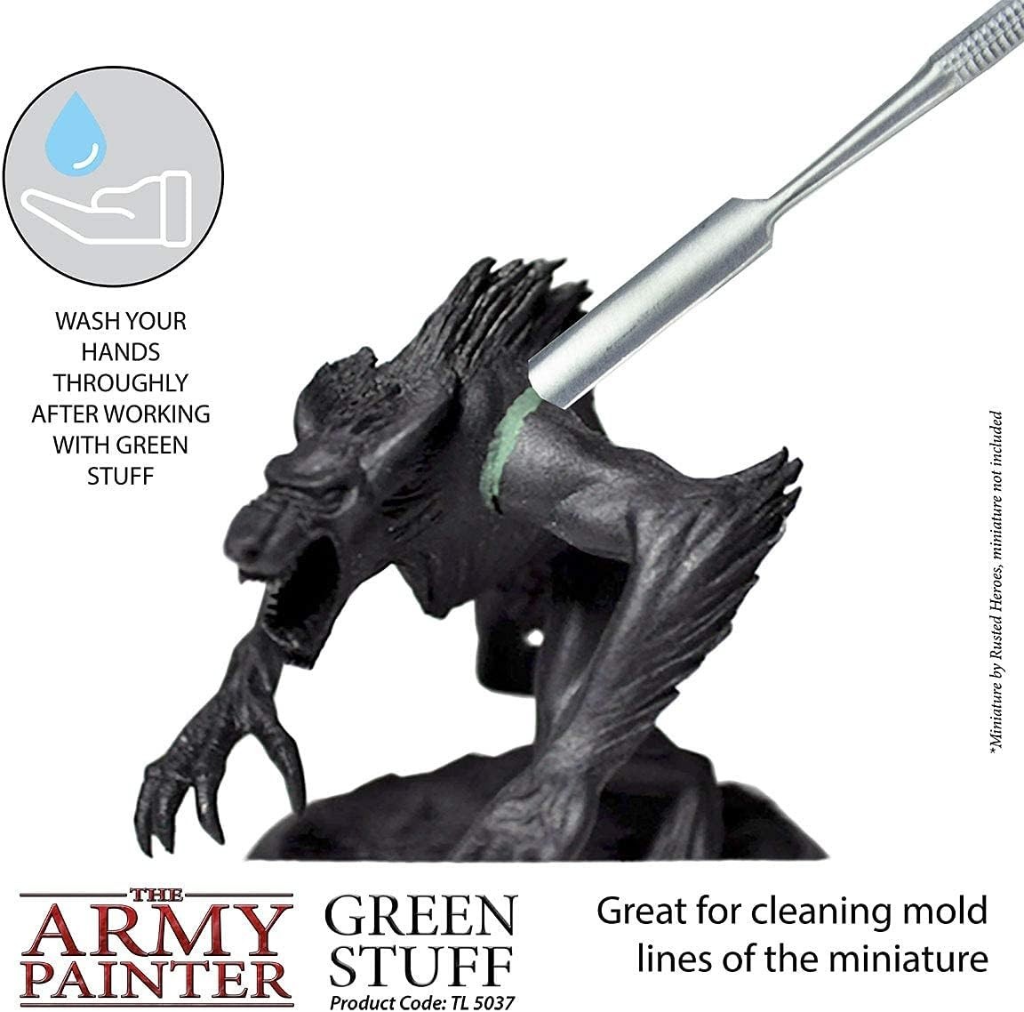 Green Stuff, 2 Part Modelling Compound, 20 cm, 25 g, Mouldable Putty for Mini...
