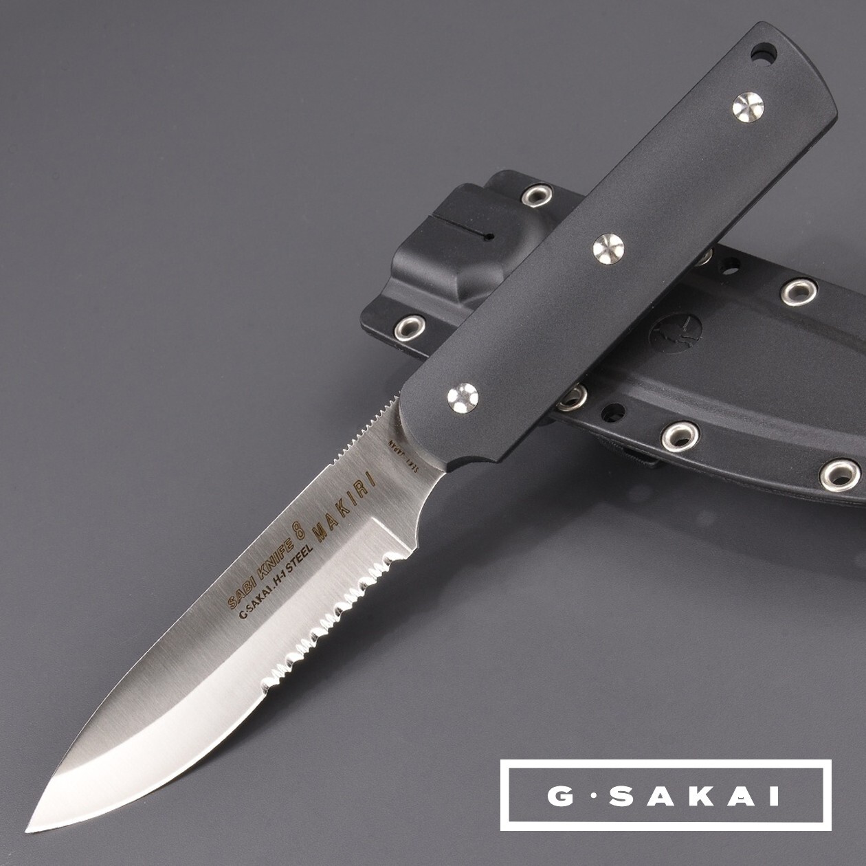 G-SAKAI SABI-KNIFE8 Rust Resistant Low-Carbon Steel Makiri Knife Made in Japan