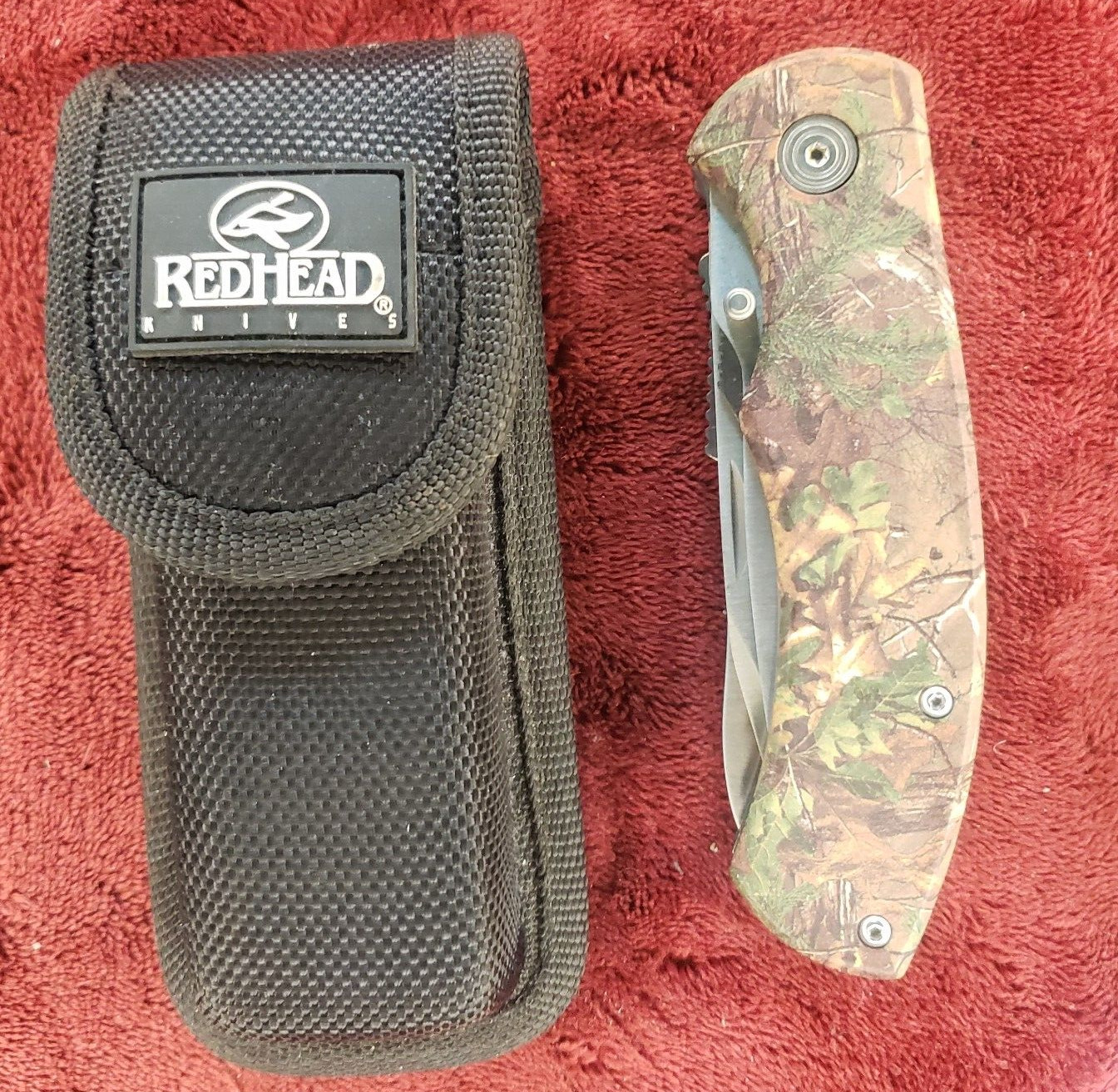 Redhead Knives Multitool Multi tool 3 fully locking tools Camo Knife with Sheath