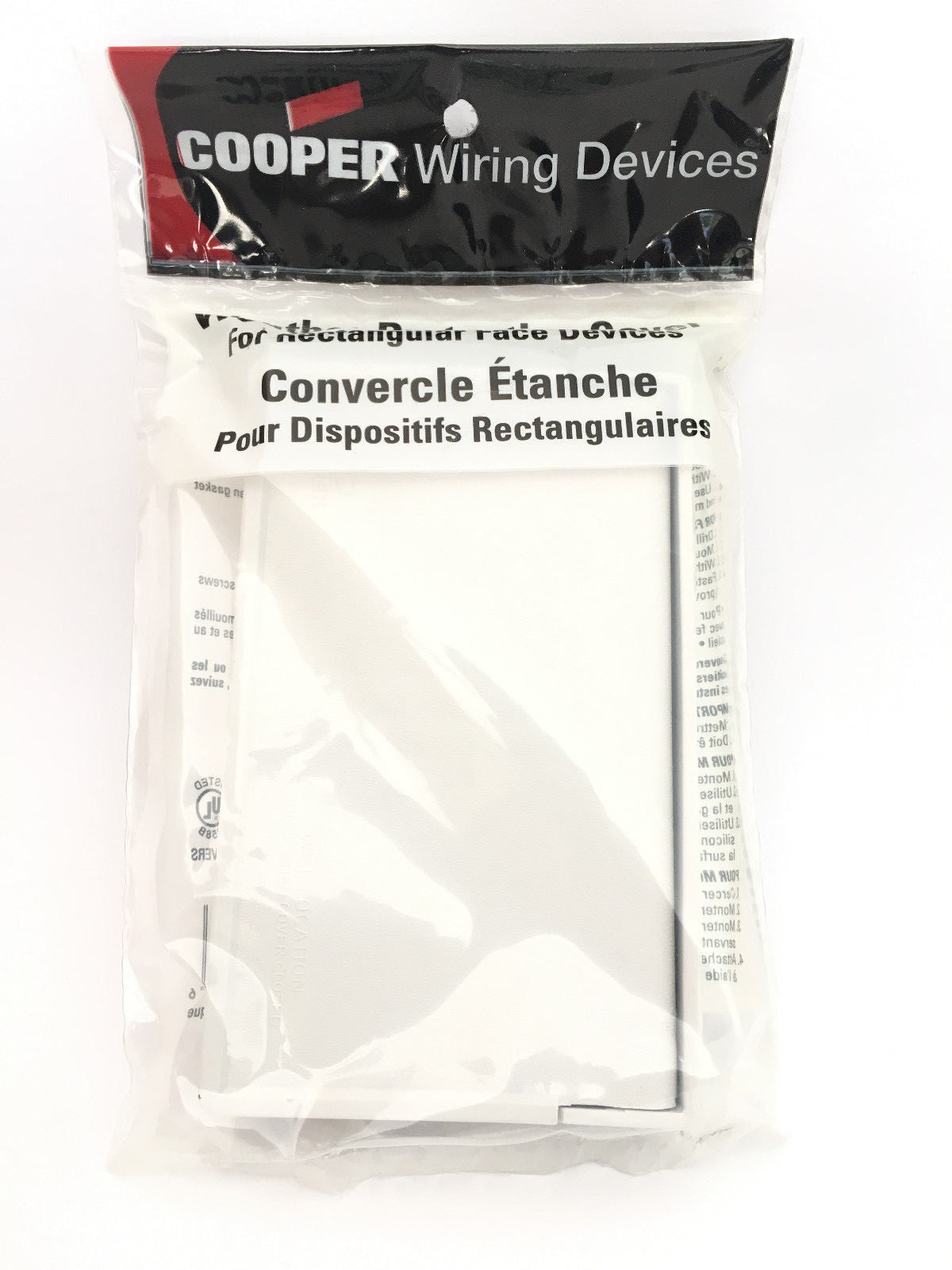 (CASE 10) COOPER WIRING DEVICES S3966W-SP Weatherproof Cover White