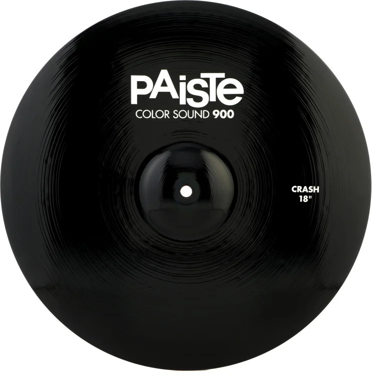 Paiste 18" Color Sound 900 Black Crash Cymbal