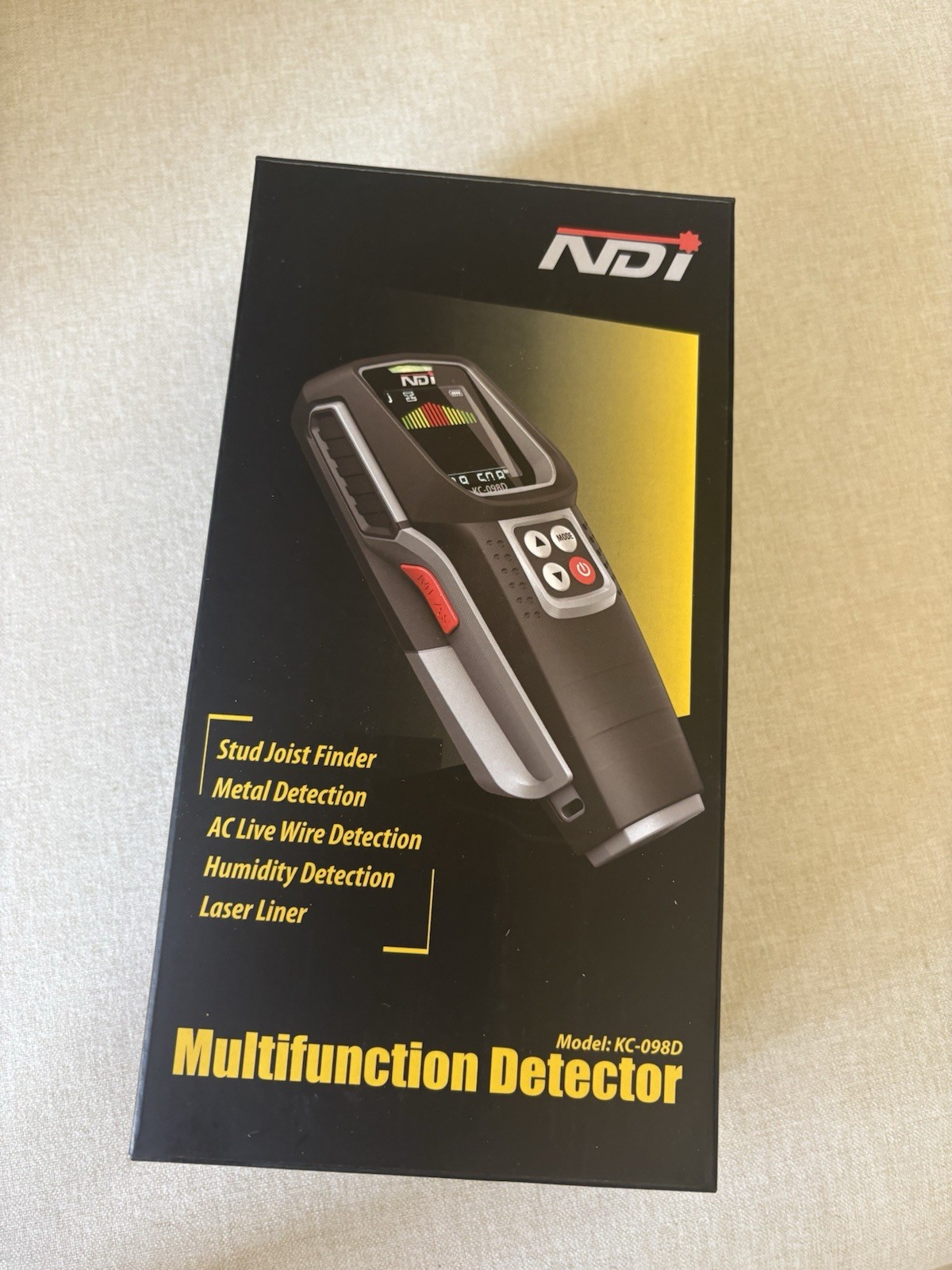 NDI 5 In 1 Multi Function Wall Scanner With Laser Distance Meter Metal Framing