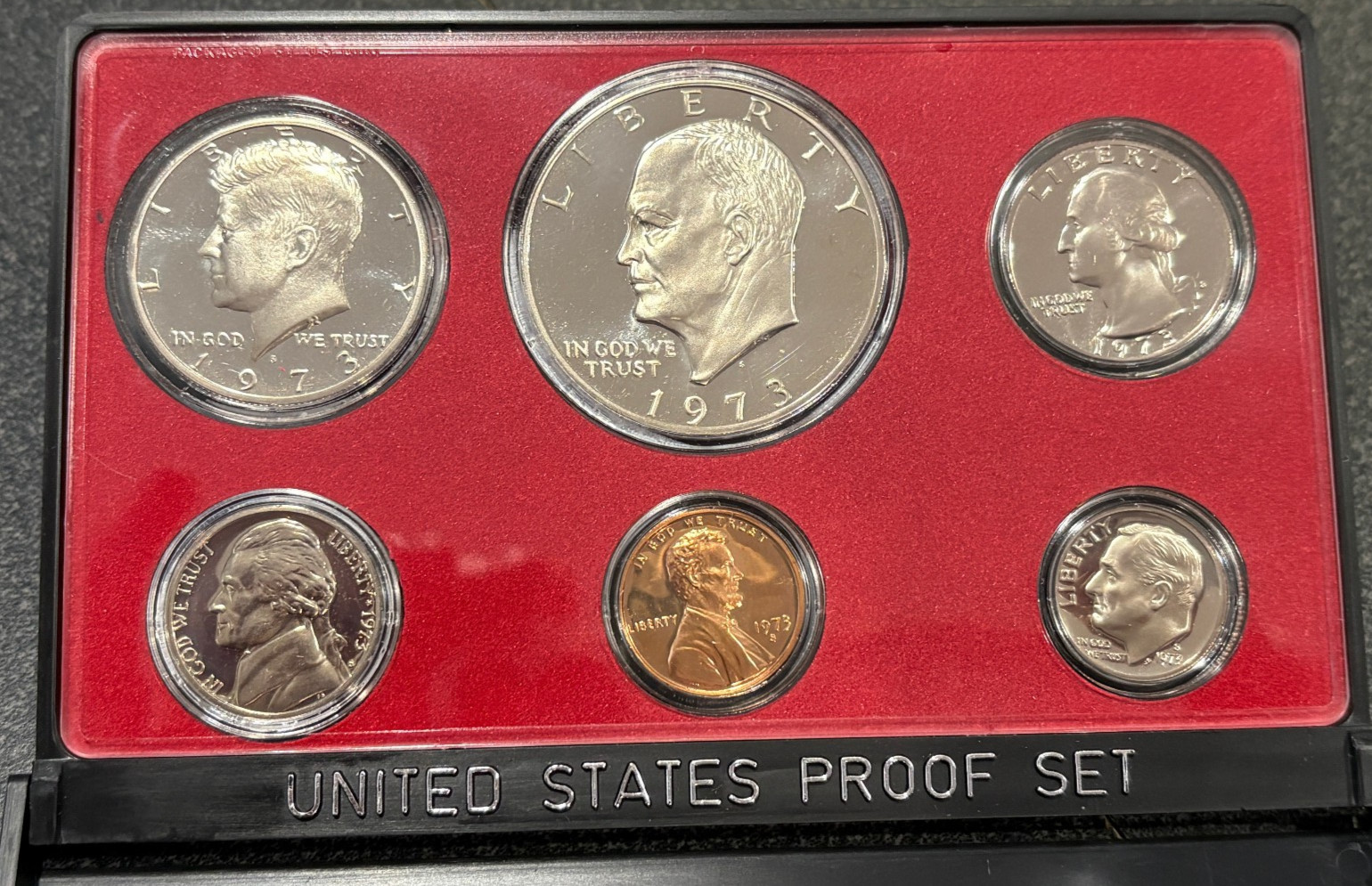 1973-S United States Mint Proof Set UNC San Francisco Case & Box