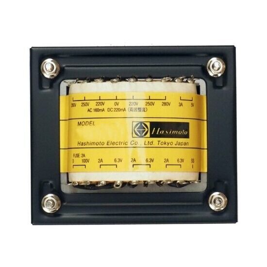 Hashimoto PT-100U 2-pack Power Trans (240V) 280V-250V-0-250V-280V,100mAac