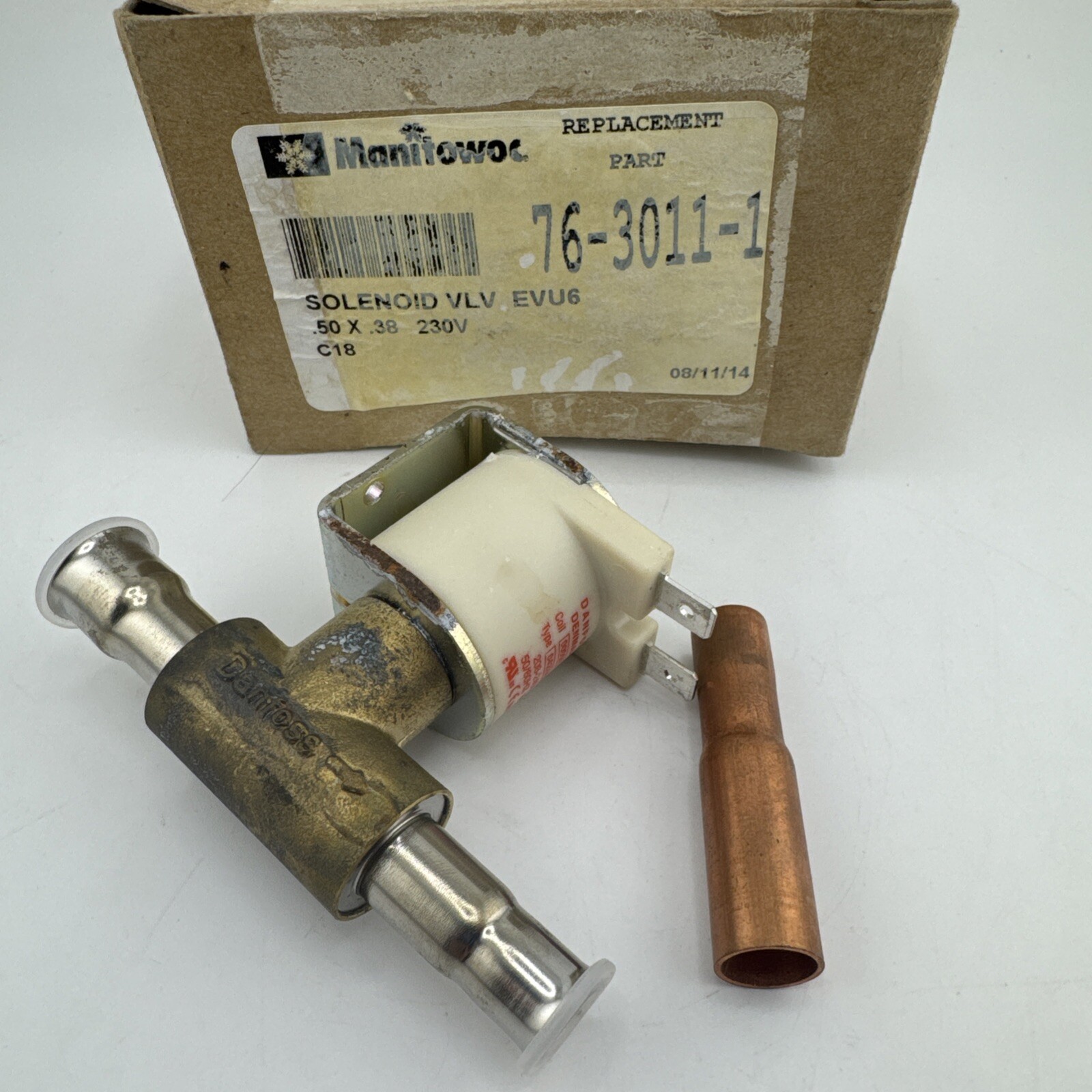 MANITOWOC. P/N: 76-3011-1. SOLENOID VALVE. EVU6. .50 X .38 230V
