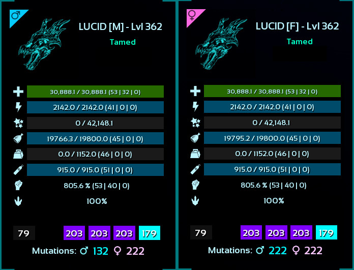 LVL 362 Ossidon [100% IMPRINT] TOP STATS ARK🌸 Survival Ascended ASA PVE