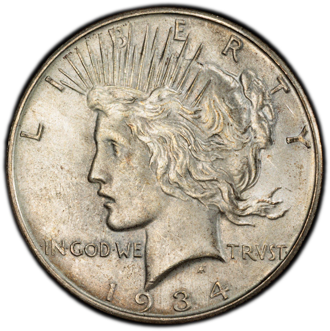 1934 D $1 Peace Silver Dollar - PCGS MS64 - Better Date