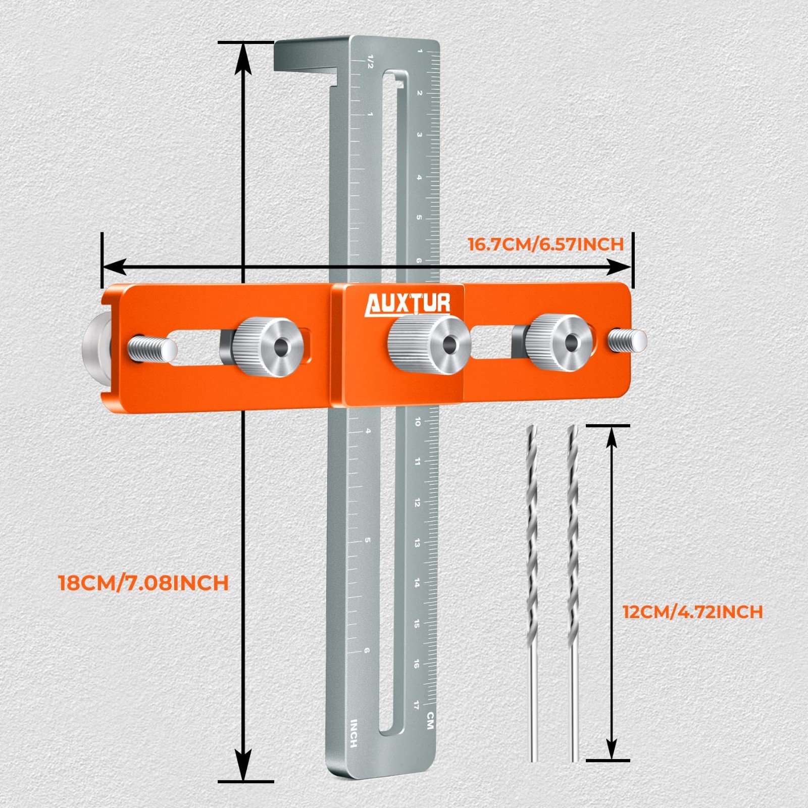 Adjustable Cabinet Hardware Jig Tool - Alignment Hole Punch Locator for Knobs &