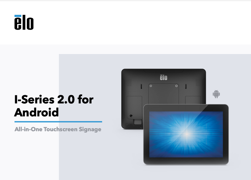 Elo I-Series 2.0 for Android 22-inch AiO Touchscreen - ELO-E611675