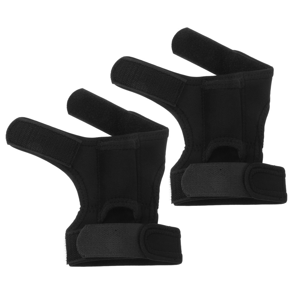 2Pcs Multipurpose Scuba Flashlight Support Gloves Black Durable Wrist Mount