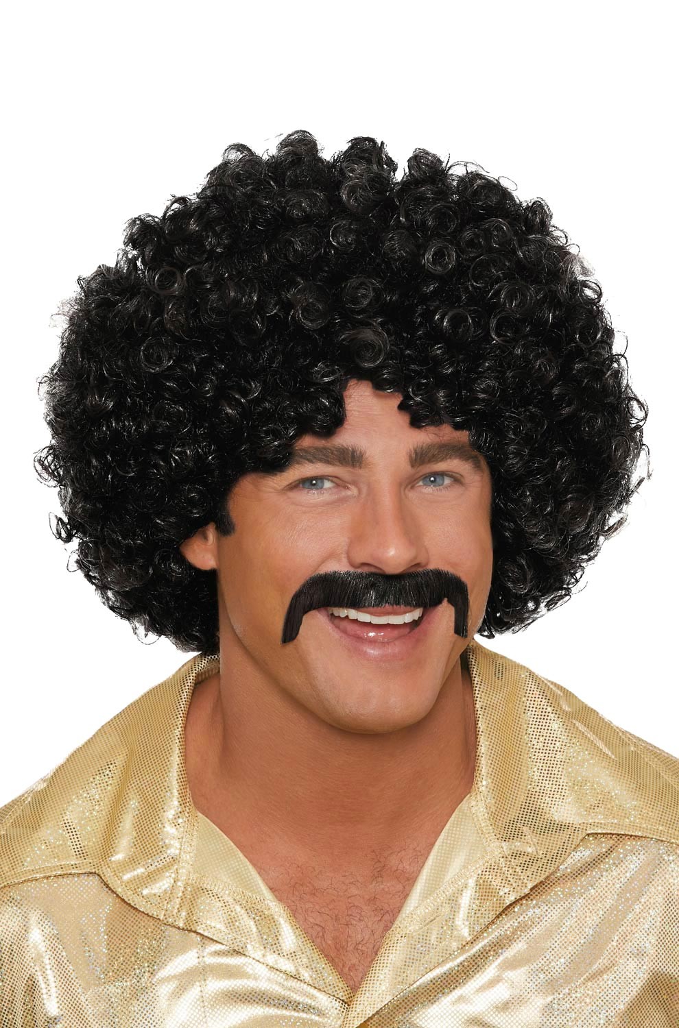 1970s Disco Black Unisex Afro Wig