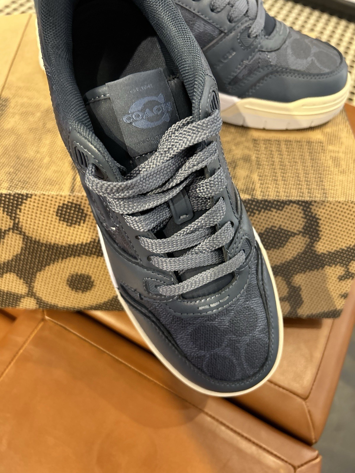Coach Men's Soho Sneaker With Signature Canvas Denim/Denim CAQ10 7/11/11.5/12/13