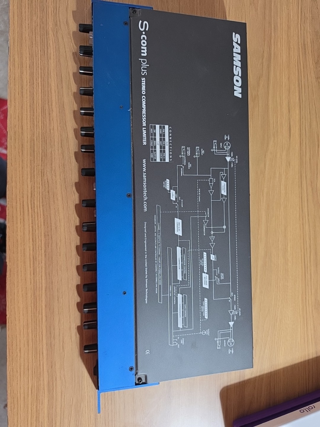 Samson S-Com Plus Stereo Compressor/Limiter 4-Channel Dynamics S Com, READ .