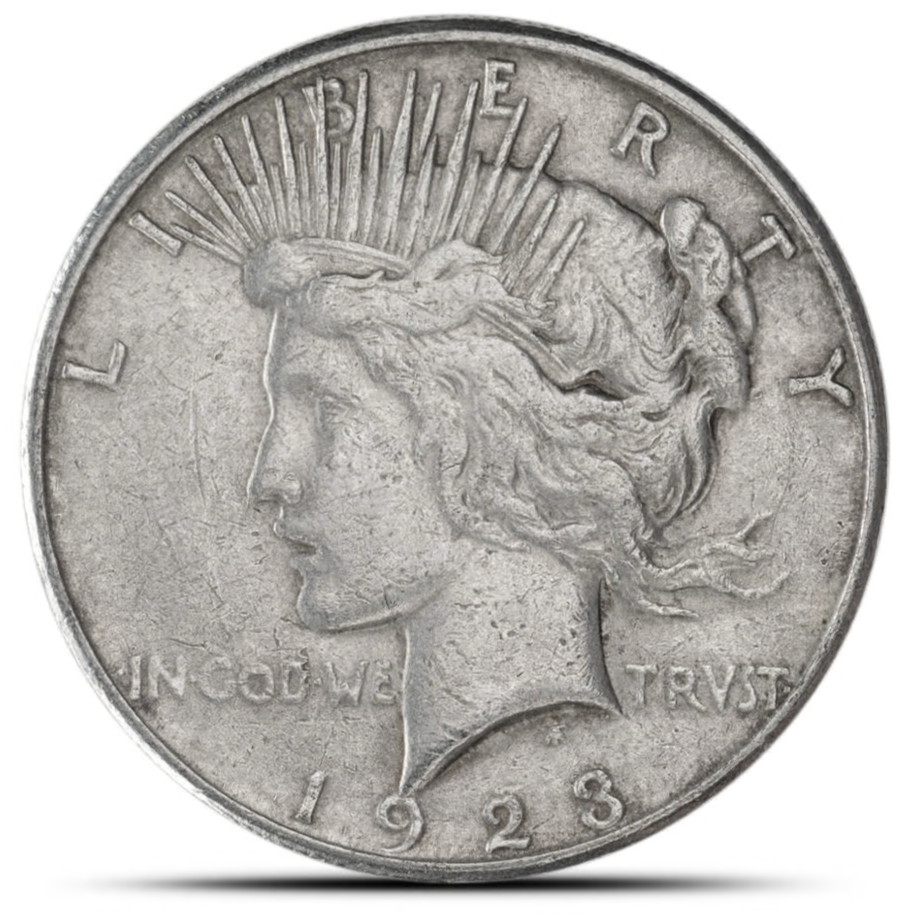 Peace Silver Dollar Coin (1922-25 VG-XF)