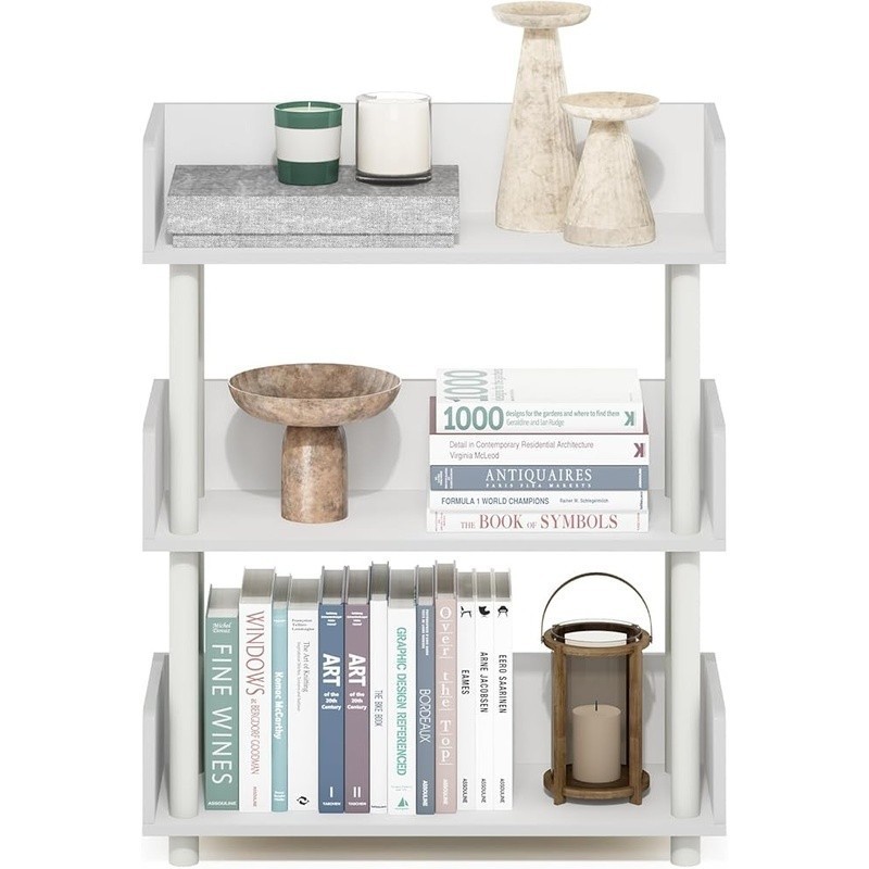 3-Tier Display Rack Storage Shelf Toolless Lightweight Space Saving Organizer US