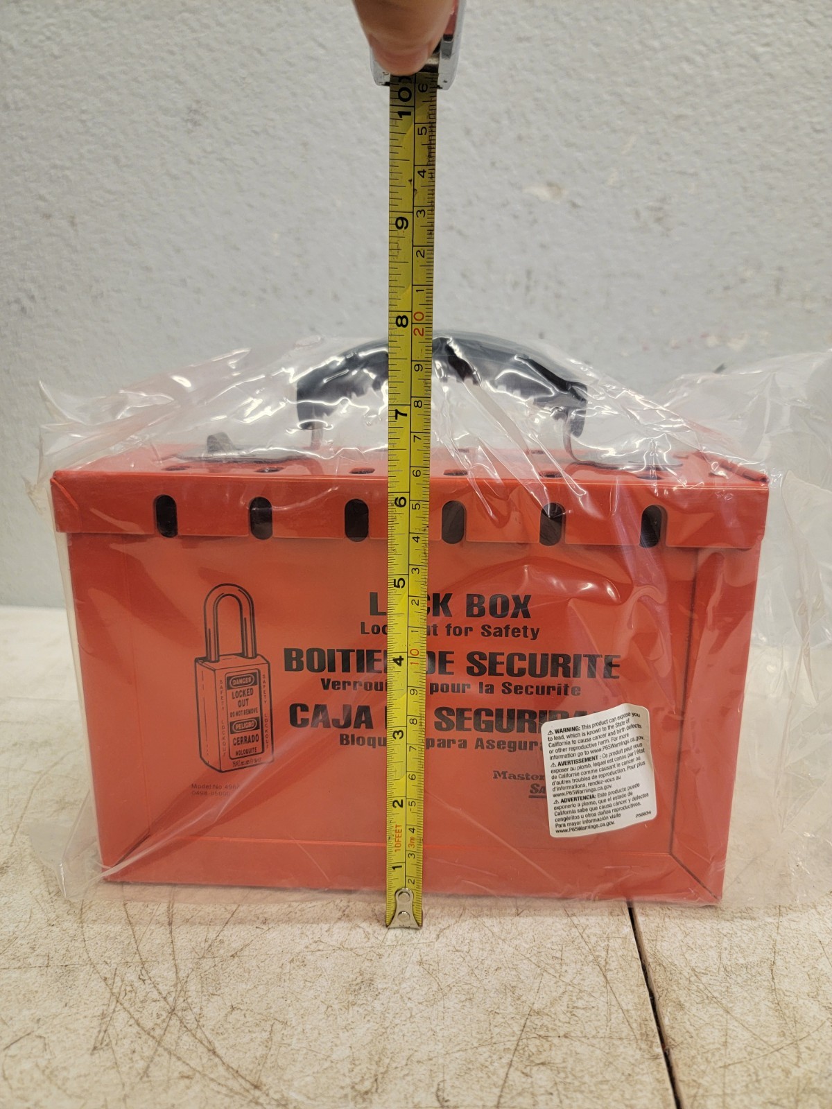 MASTER LOCK 498A Group Lockout Box,12 Locks Max