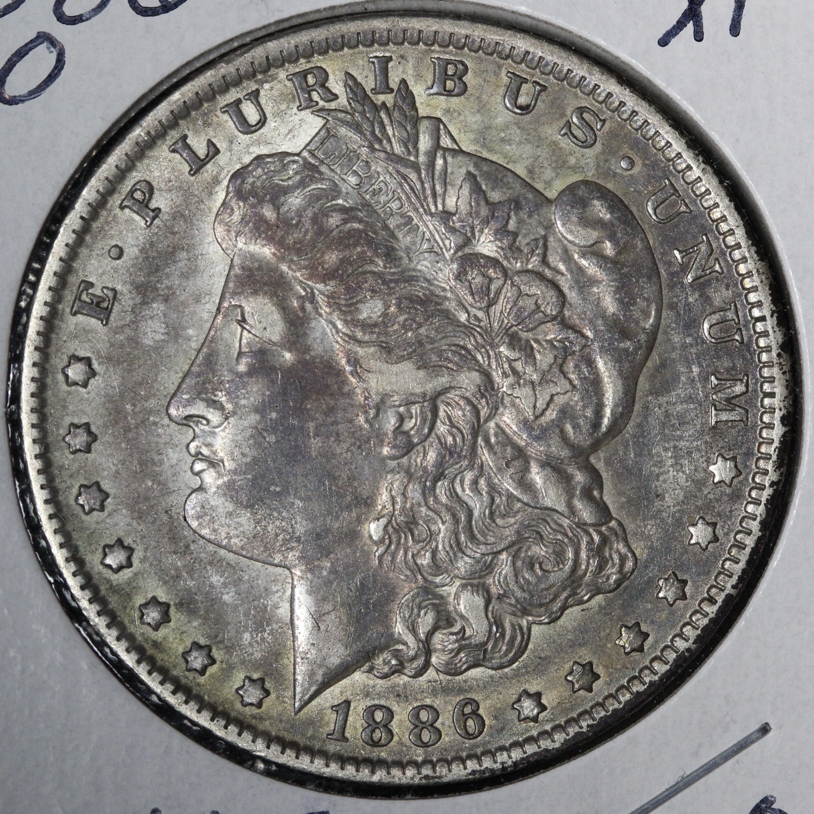 1886-O Morgan Silver Dollar XF+ E358 GUHT