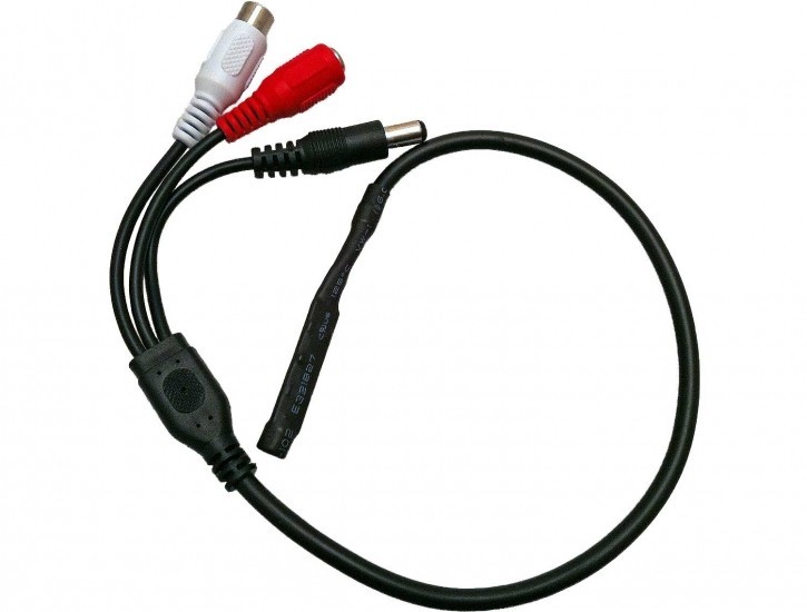 2x Microphone Mic for Security CCTV Camera Microphone Audio