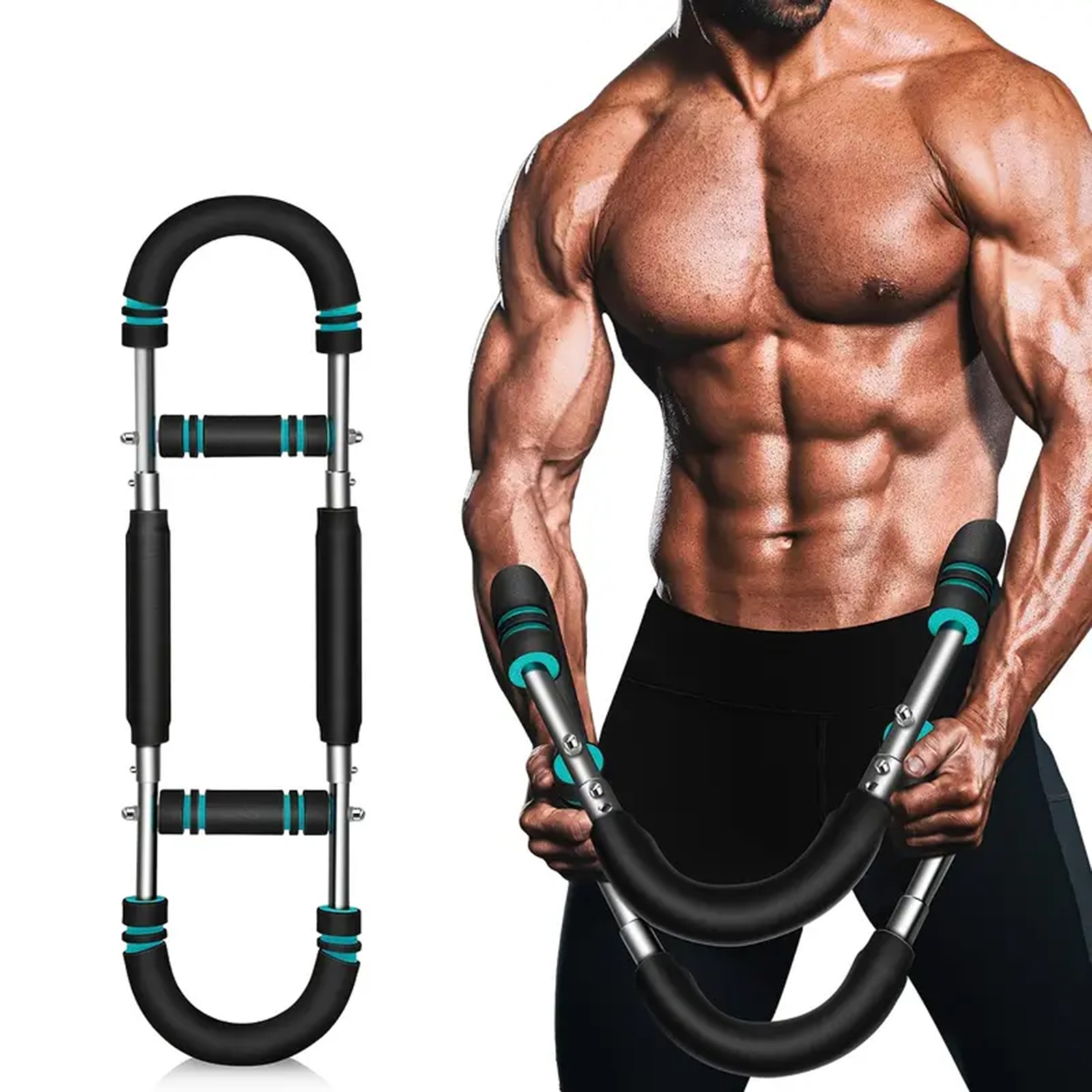 Adjustable U-Shaped Chest Expander for Home Gym Arm and Wrist Strength Training