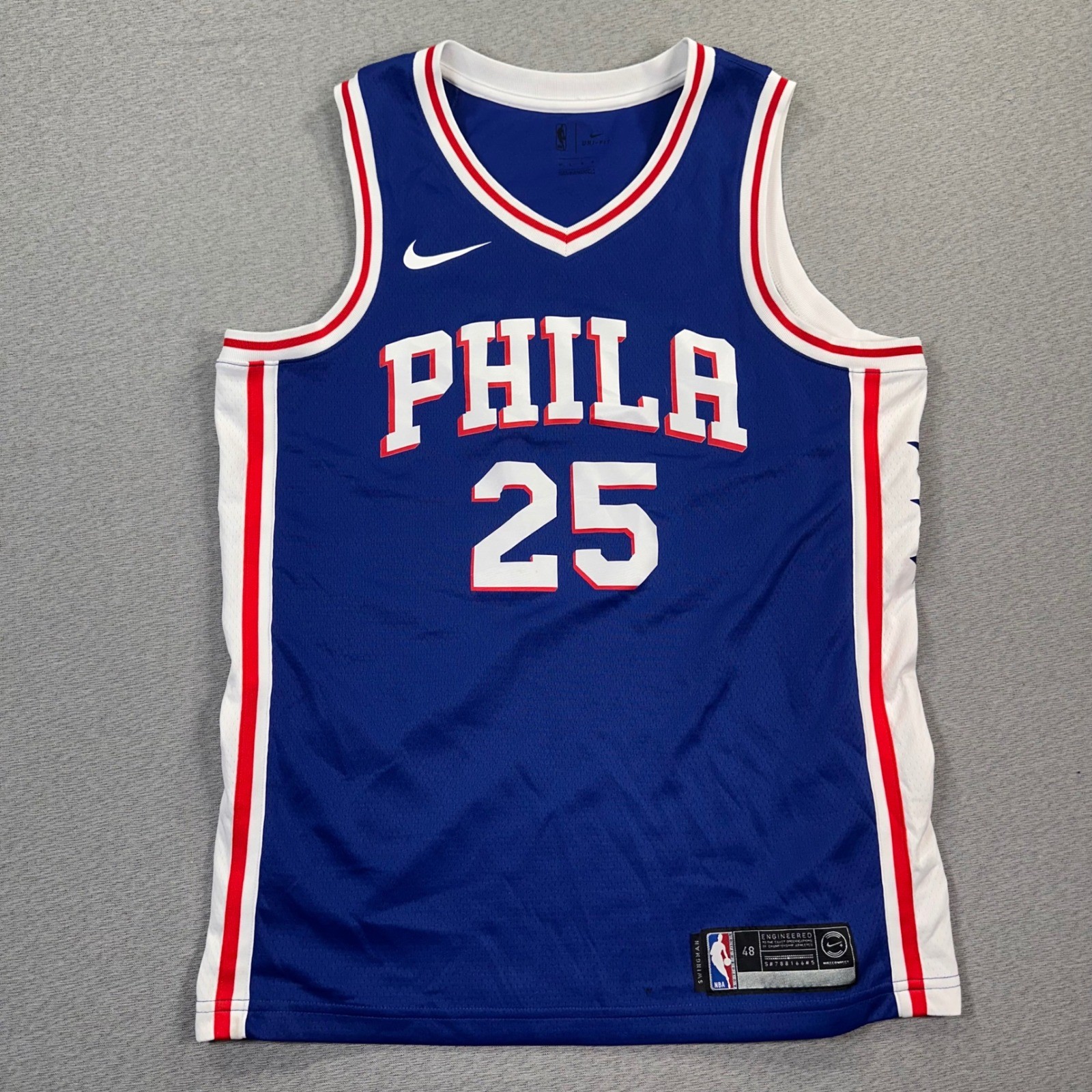 Nike Philadelphia 76ers Ben Simmons Jersey Mens 48 Royal Blue Swingman NBA