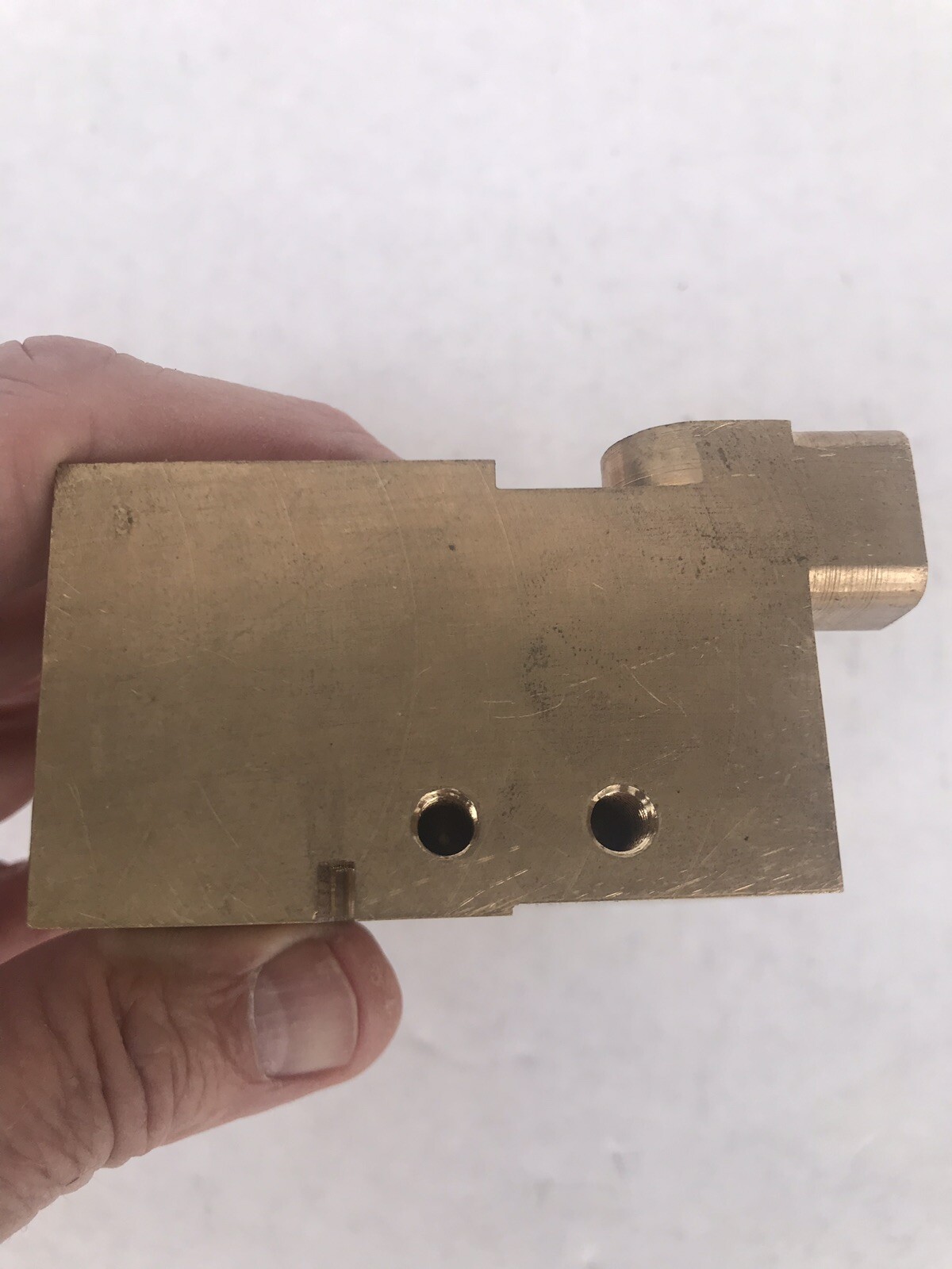 Heidelberg Operator Side Brass Side Guide Block C5.072.201