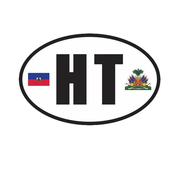 Haiti Oval Sticker