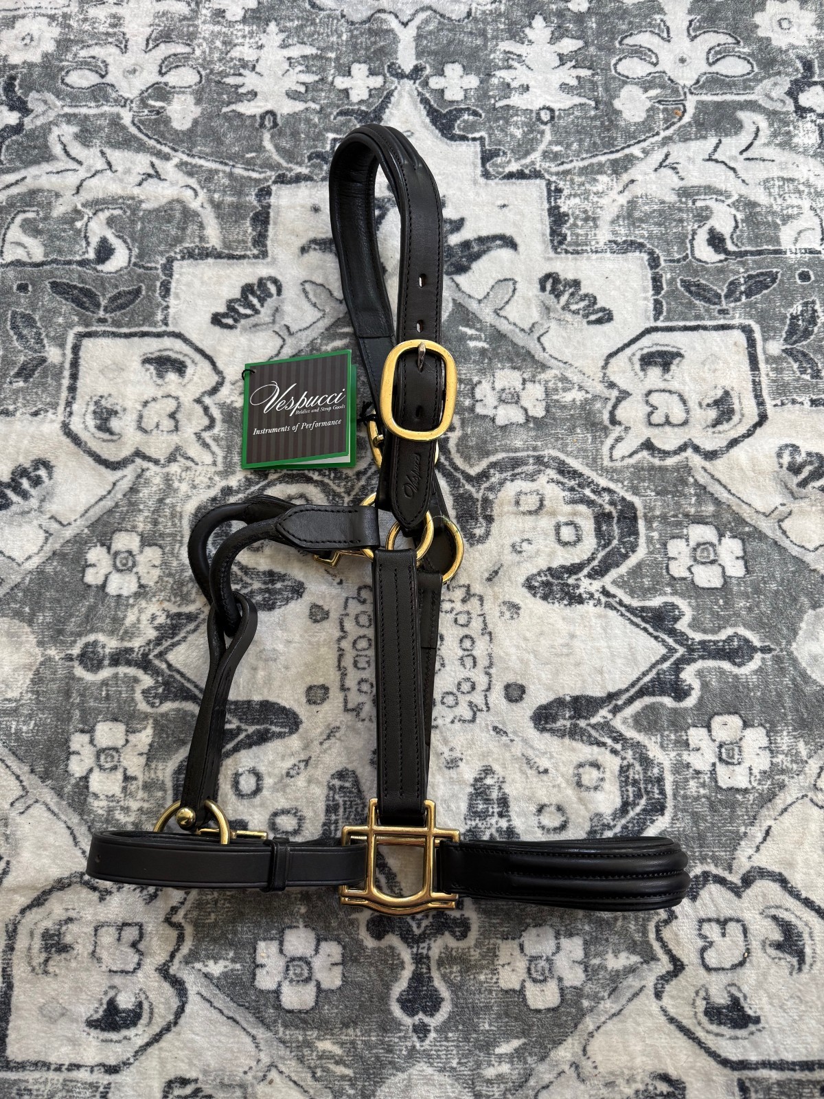 Vespucci Double Raised Leather Halter (Cob)